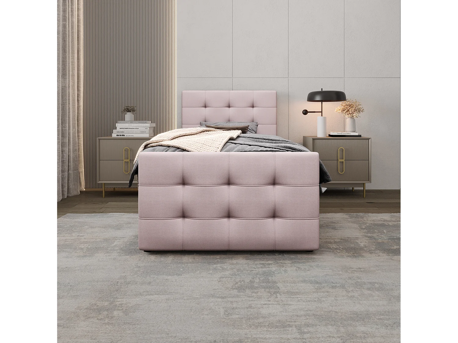 Boxspringbett MILANO 2 100x200 Cosmic 14