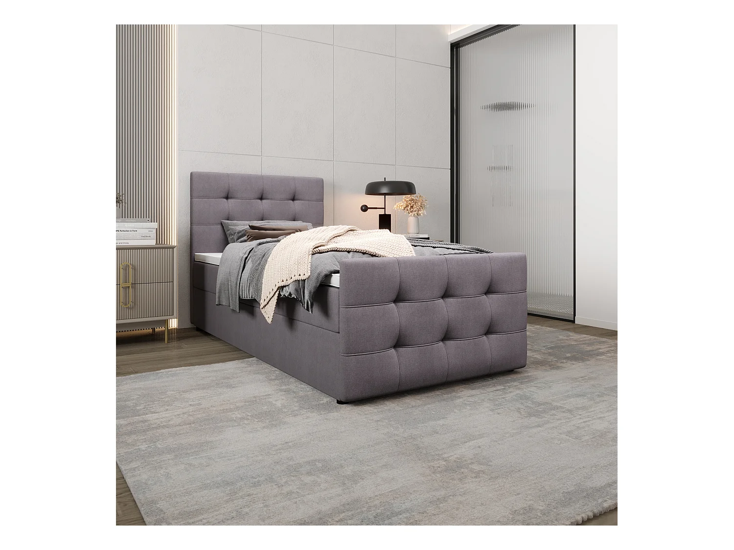 Boxspringbett MILANO 2 100x200 Cosmic 160