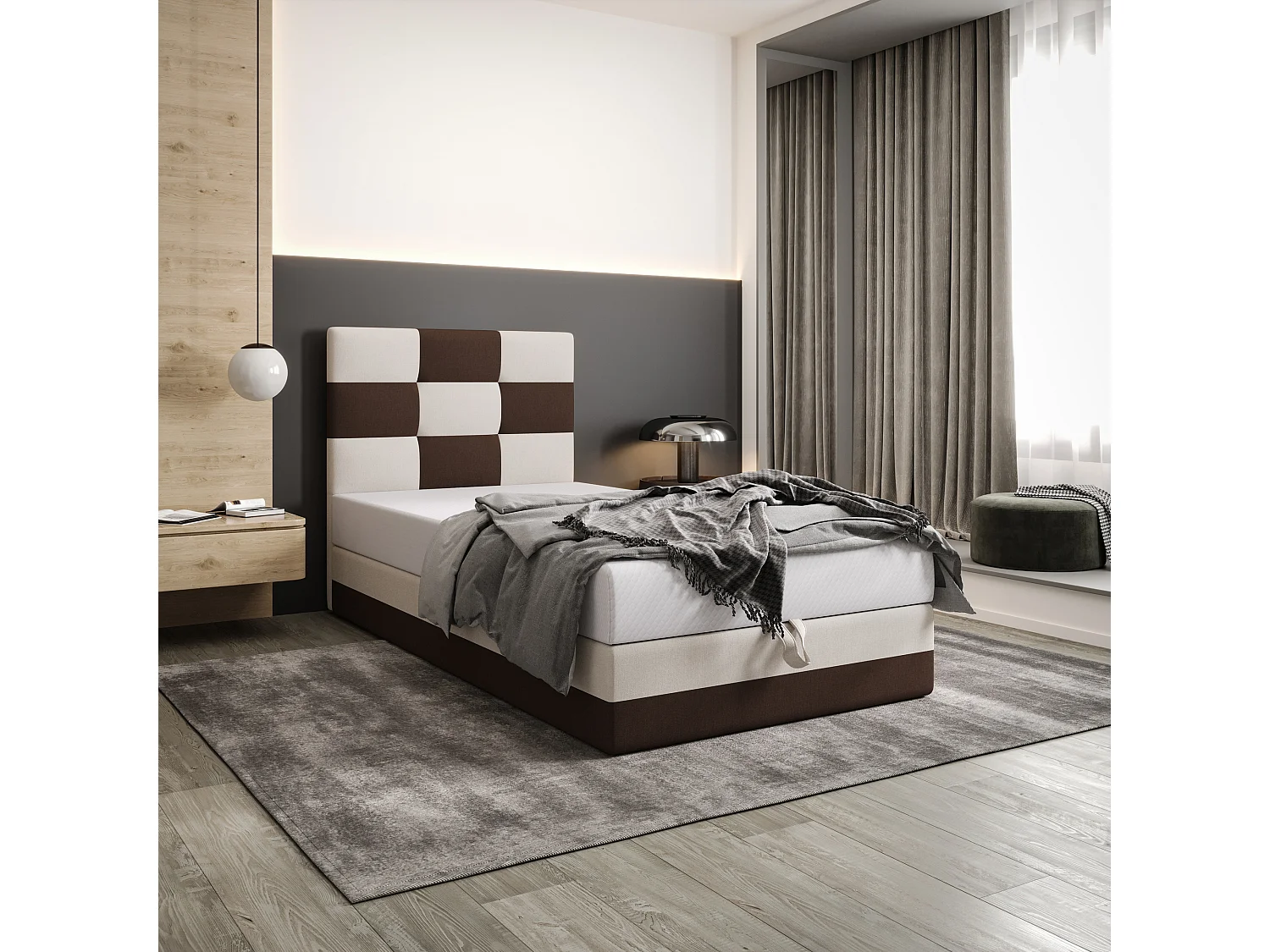 Boxspringbett MONA 100x200 Cosmic 800+10