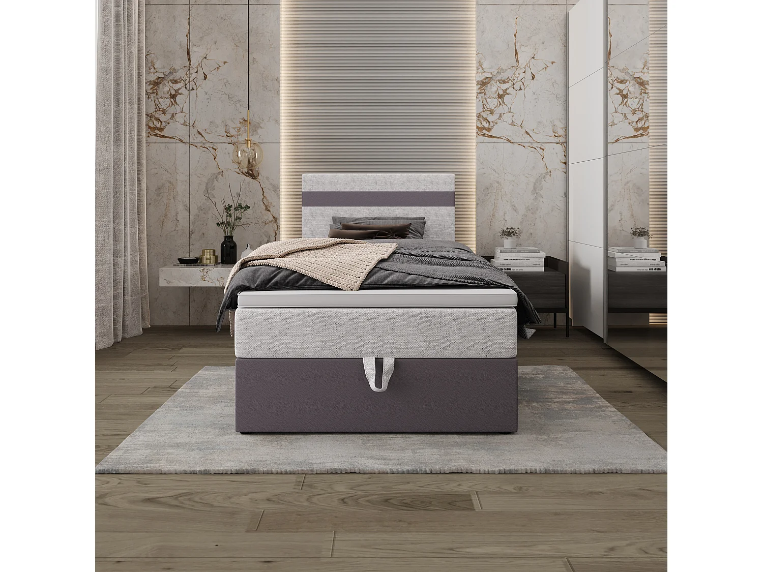 Boxspringbett MODENA 120x200 Kornet 18+d4