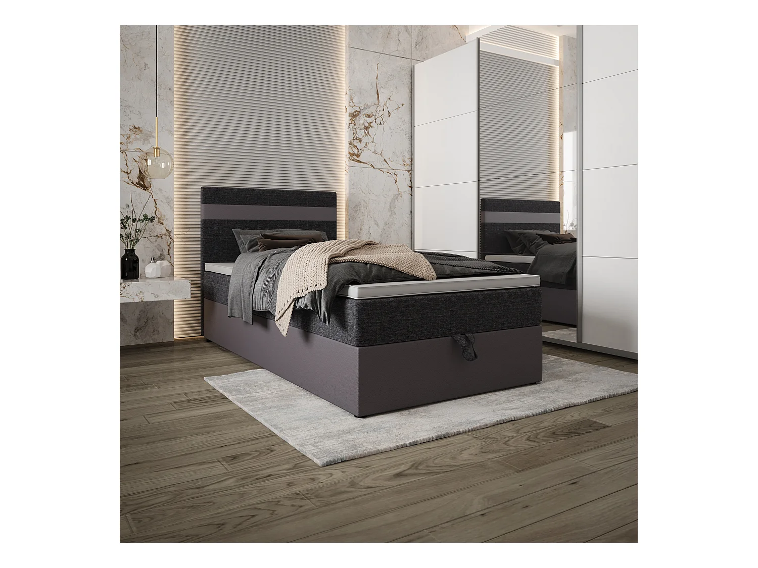 Boxspringbett MODENA 100x200 Kornet 10+d4