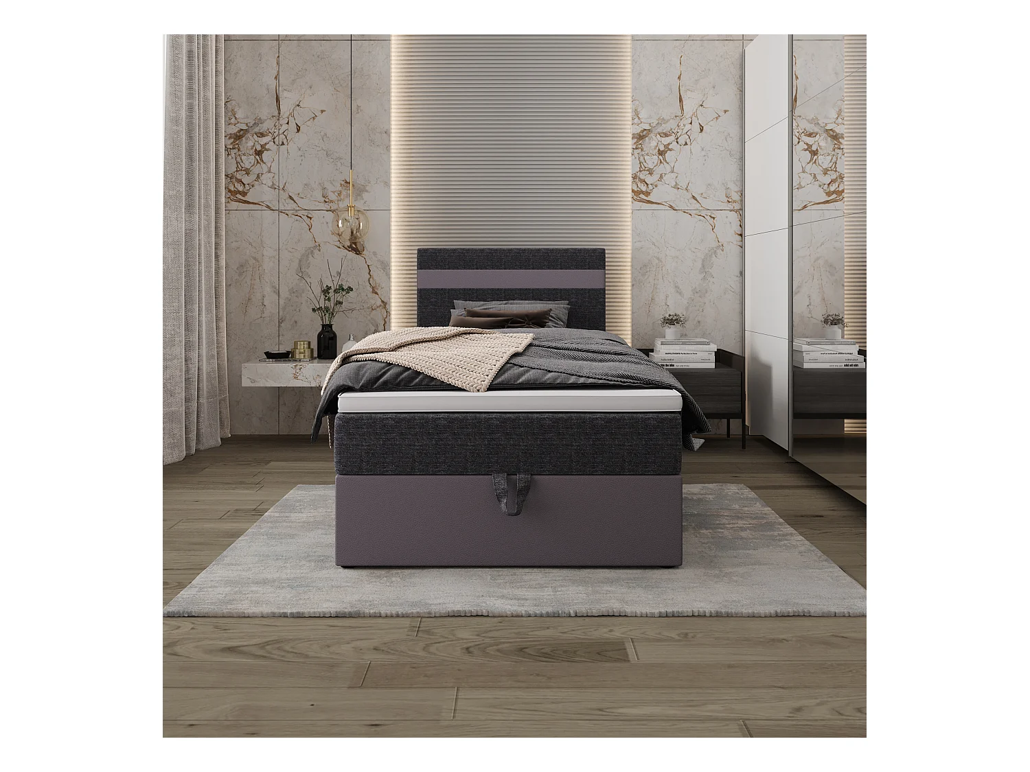 Boxspringbett MODENA 100x200 Kornet 10+d4