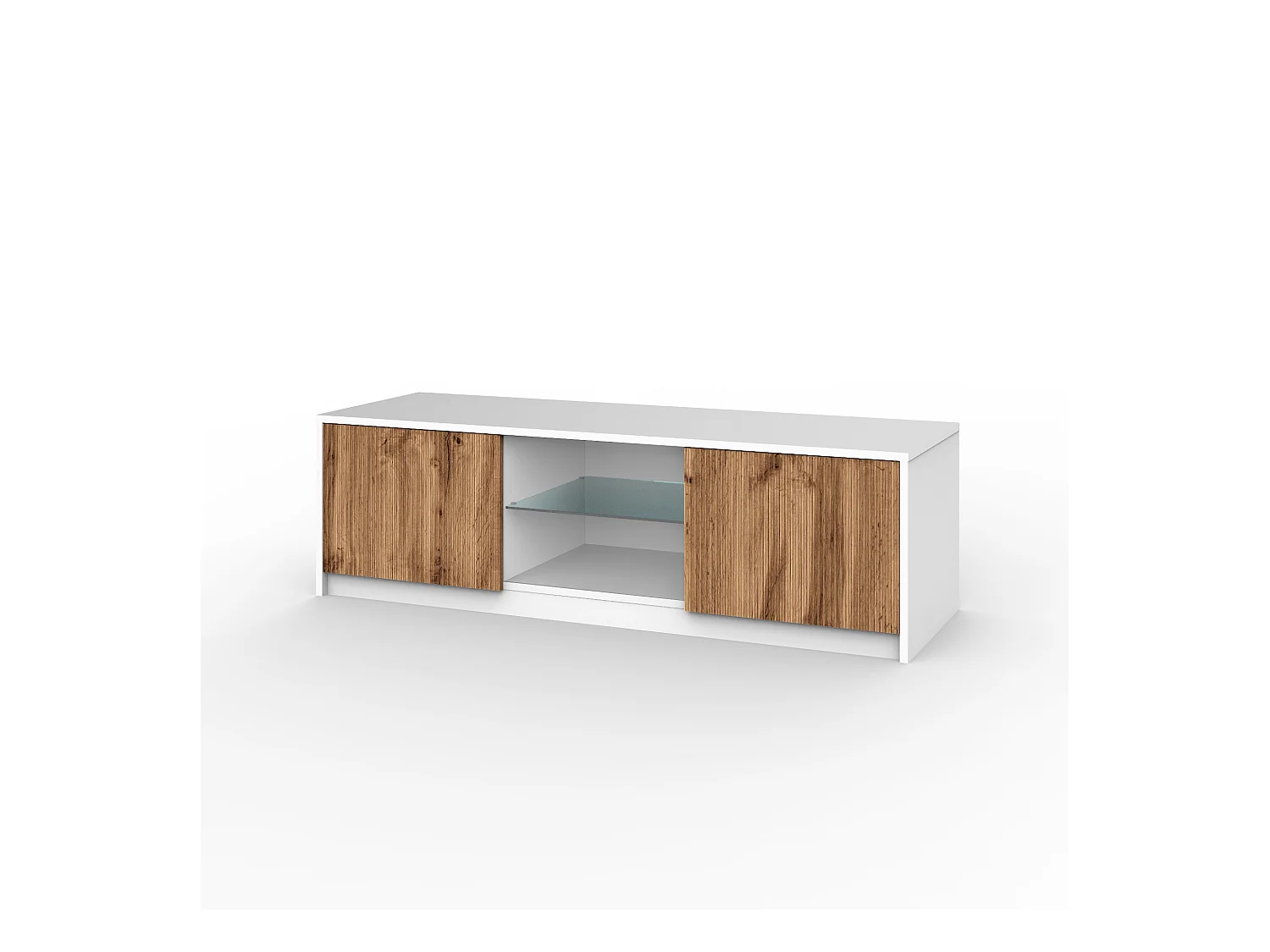 TV-Schrank BUDAPEST weiß/Eiche