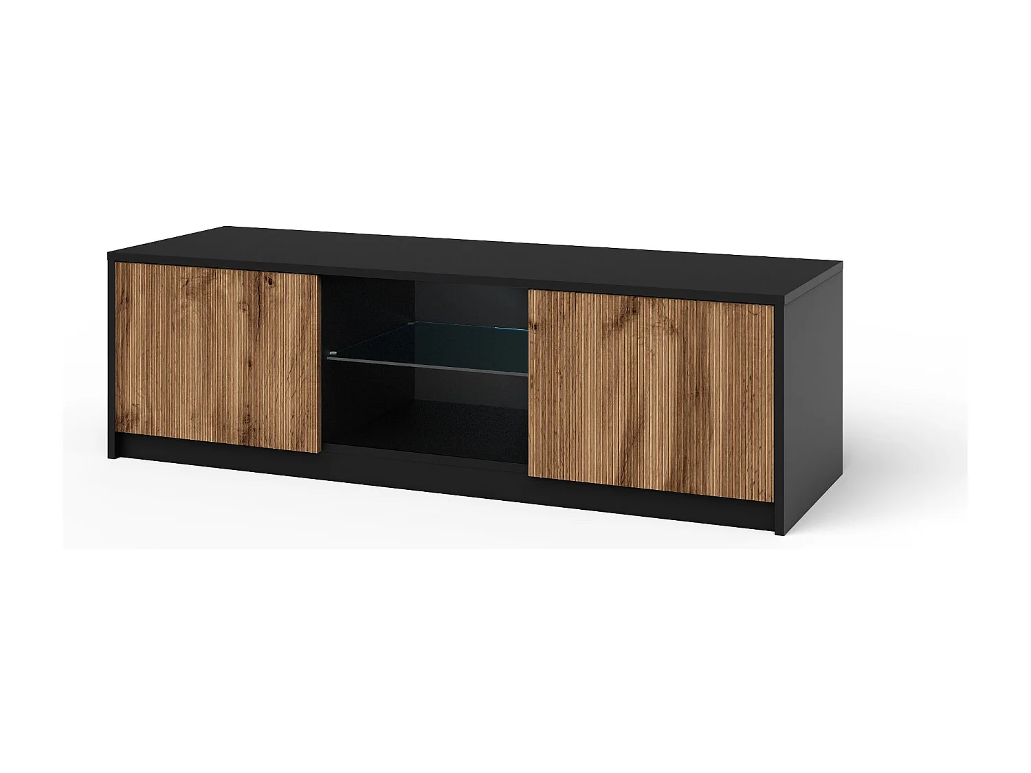 TV-Schrank BUDAPEST schwarz/Eiche