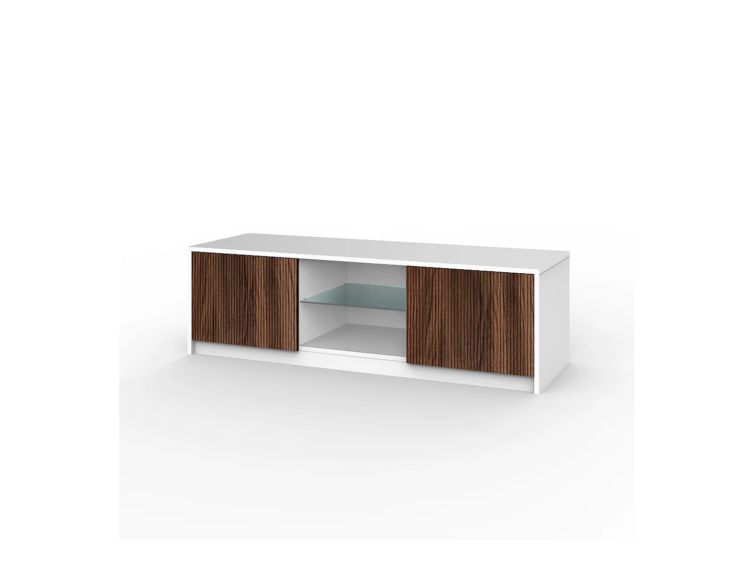 TV-Schrank BUDAPEST weiß/Rio-Eiche