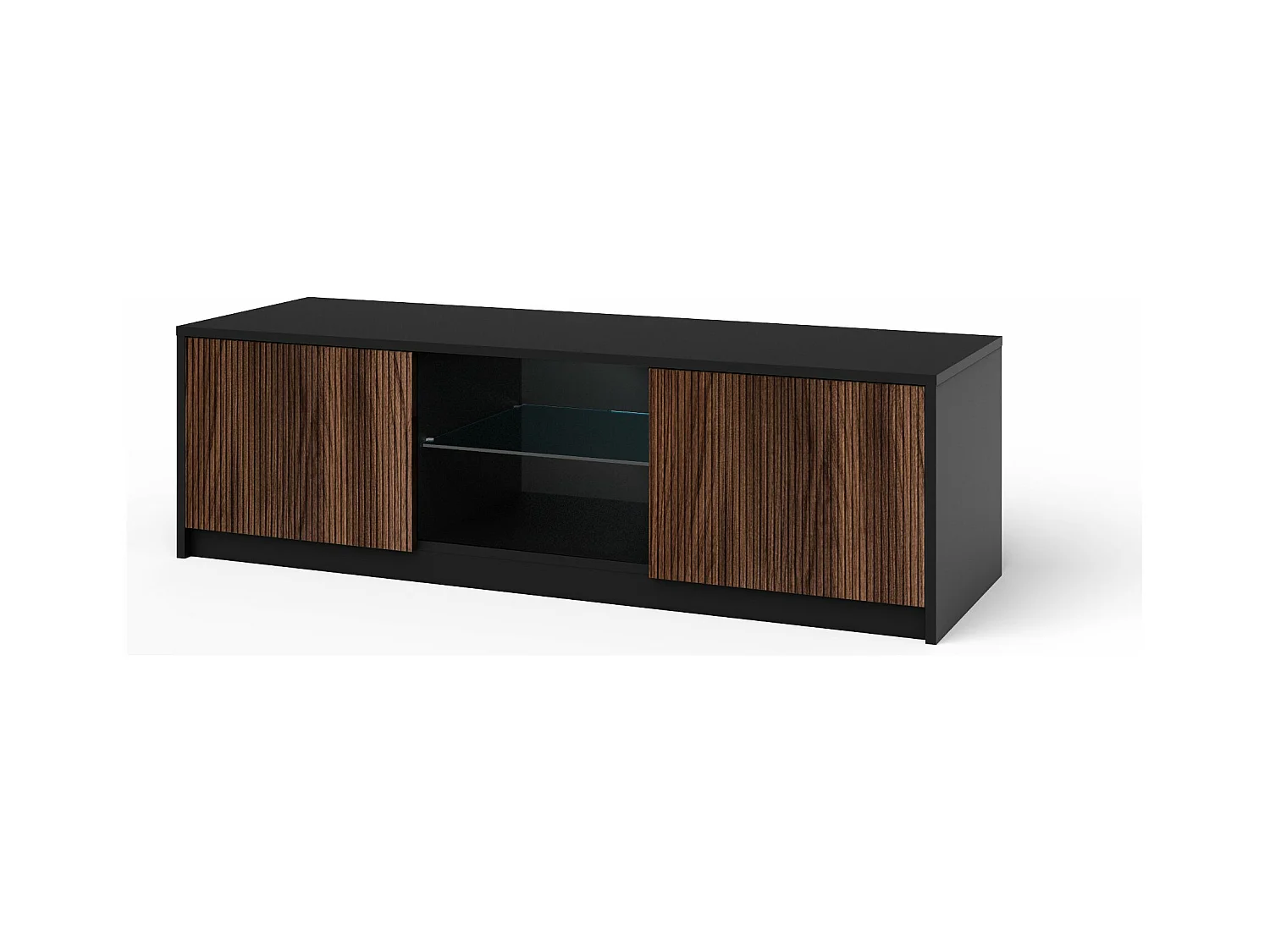 TV-Schrank BUDAPEST schwarz/Rio-Eiche