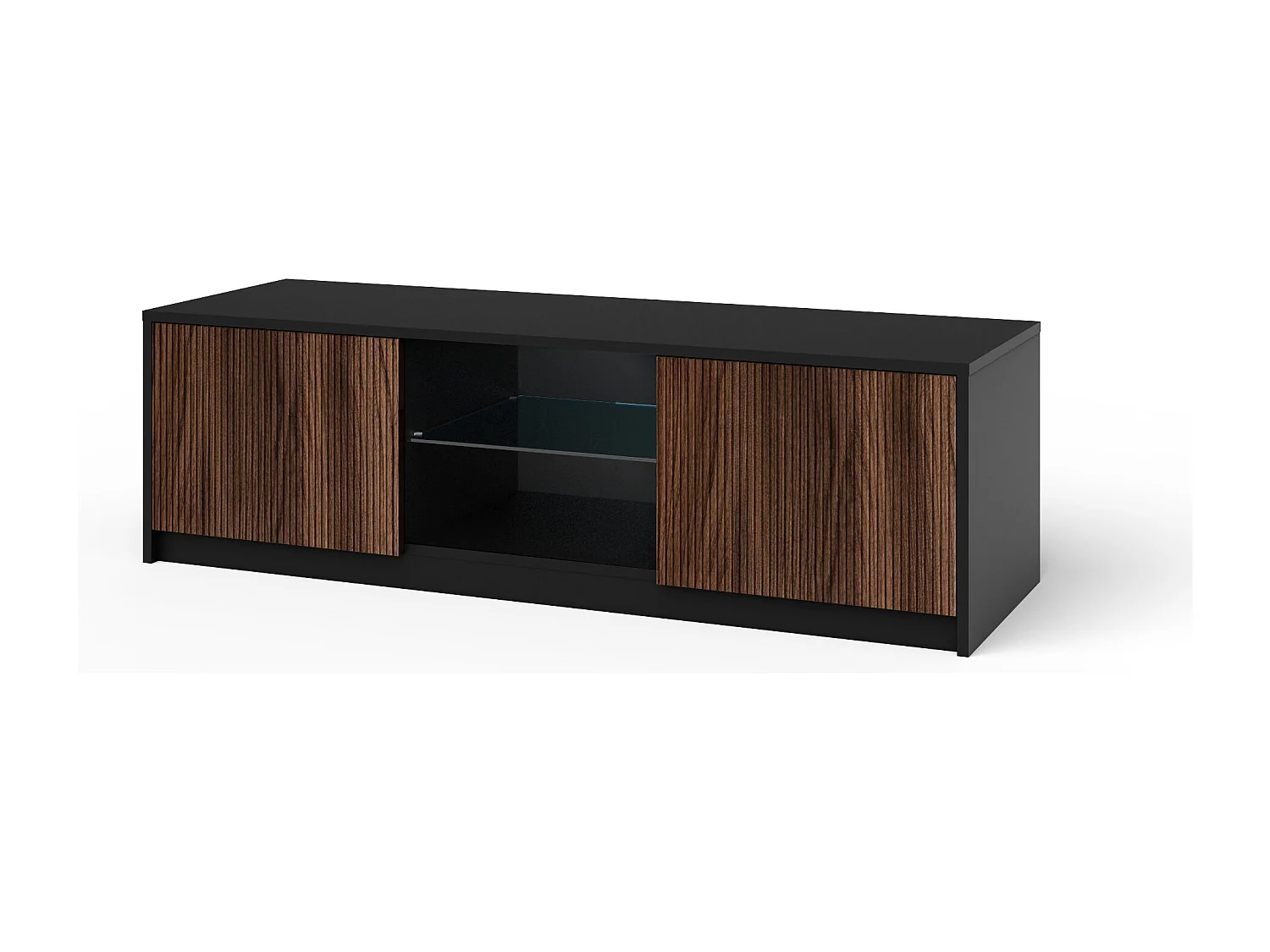 TV-Schrank BUDAPEST schwarz/Rio-Eiche