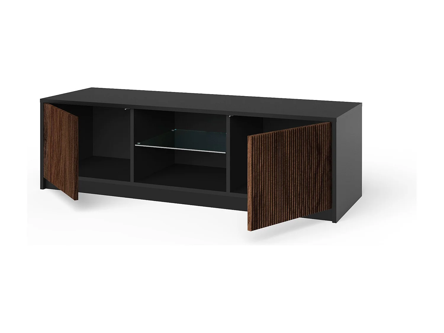 TV-Schrank BUDAPEST schwarz/Rio-Eiche