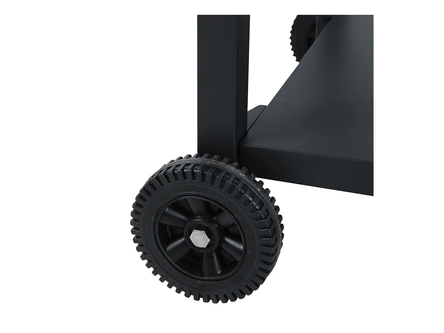 Chariot de barbecue TAINO NIKAN, support de barbecue roulant avec roulettes, noir