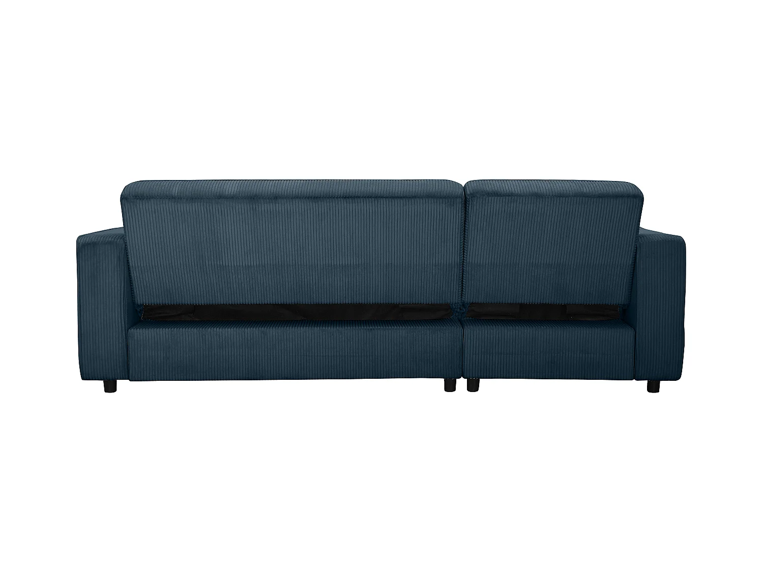 Allie | Slaapbank L-vorm in blauwe stof