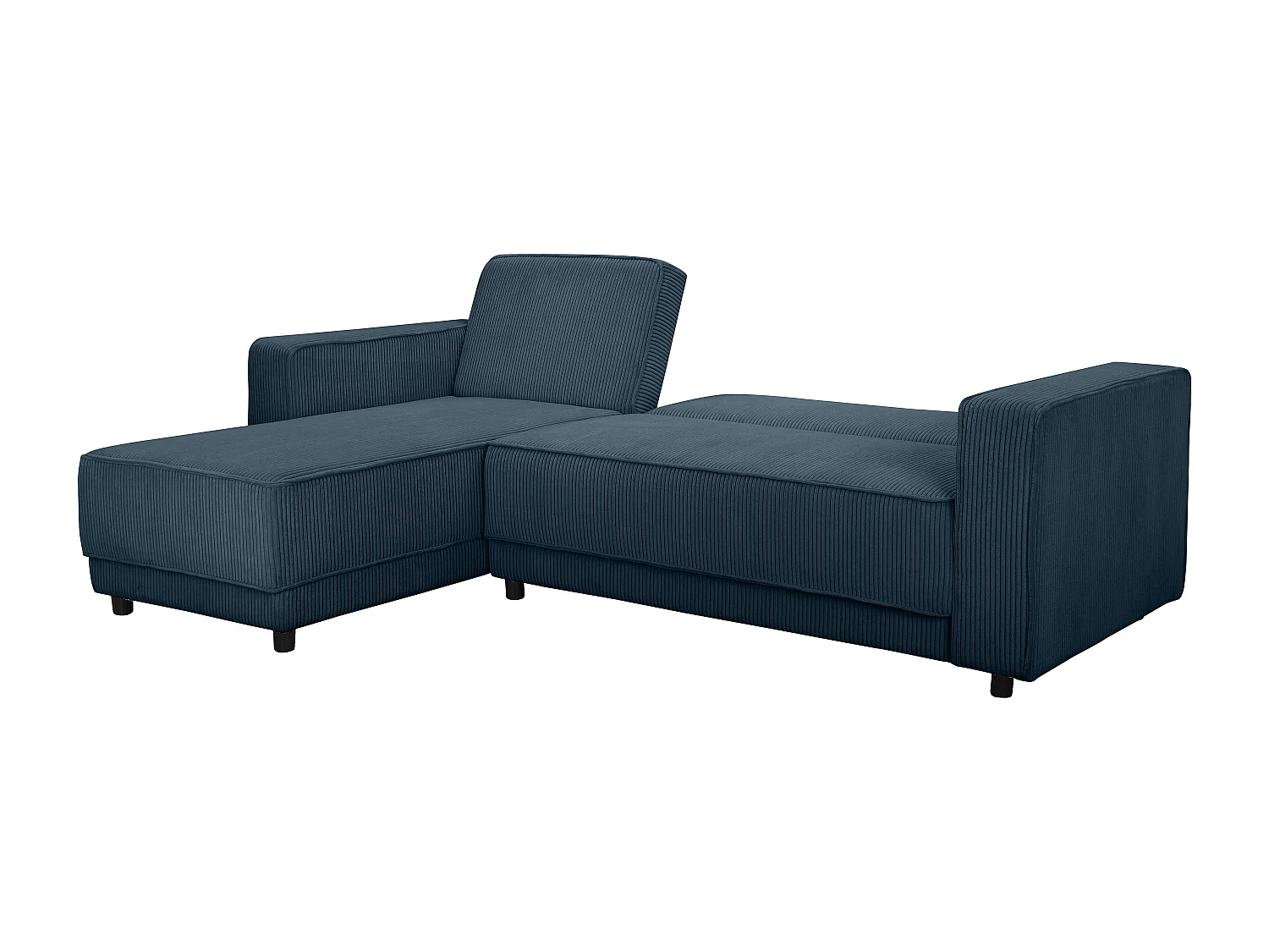 Allie | Sofabed L-Shape en tissu bleu