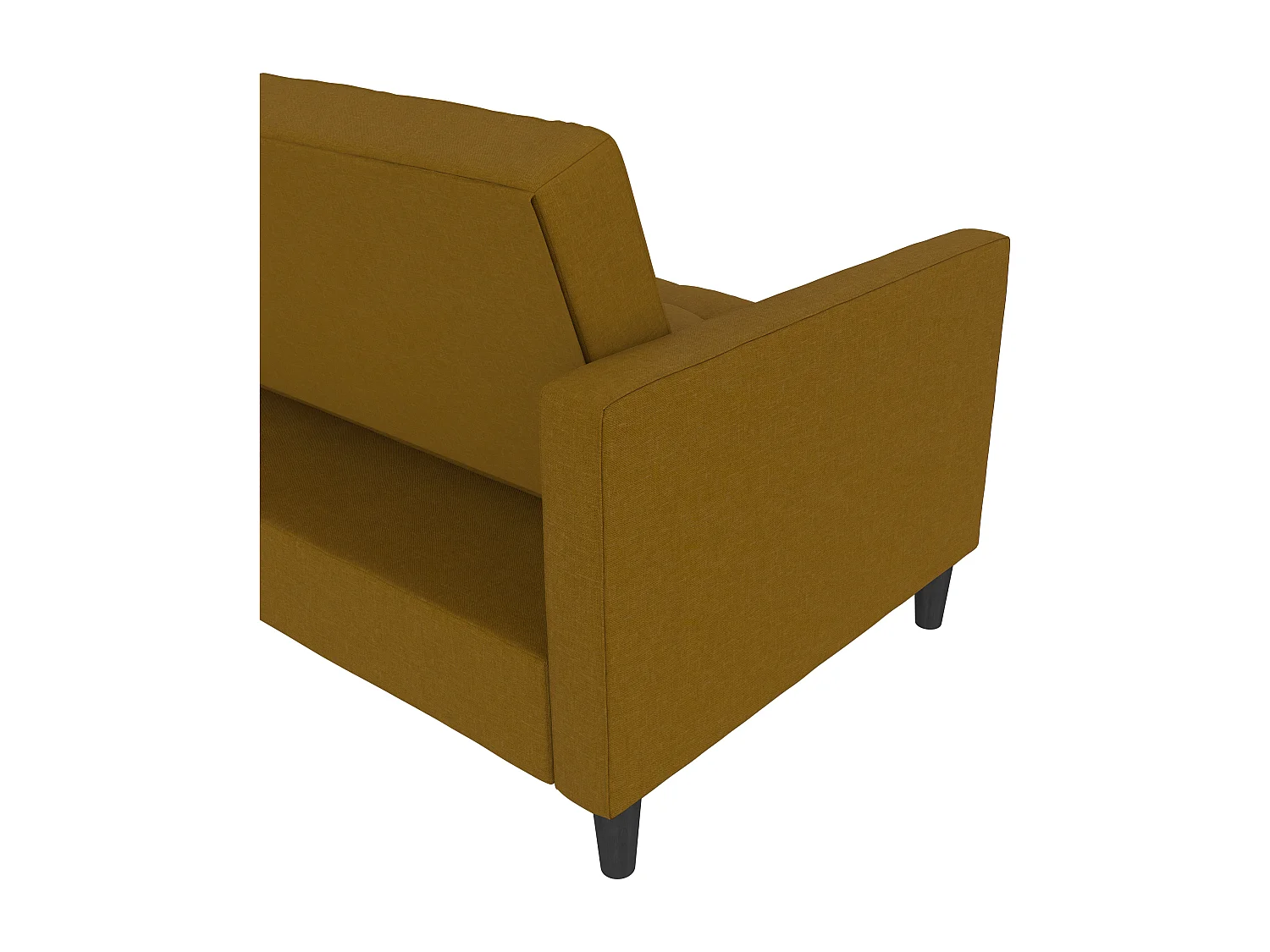 Presley | Canapé convertible 3 places avec méridienne en lin curry