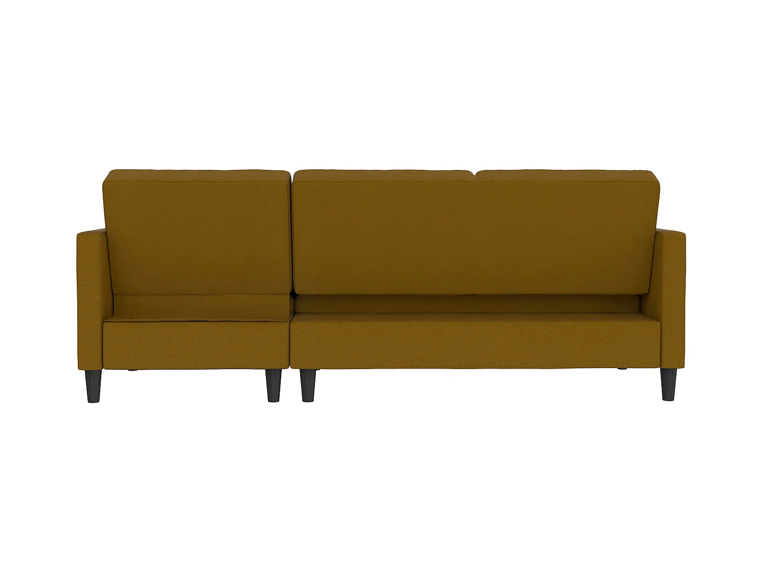 3-zits hoekslaapbank in curry stof