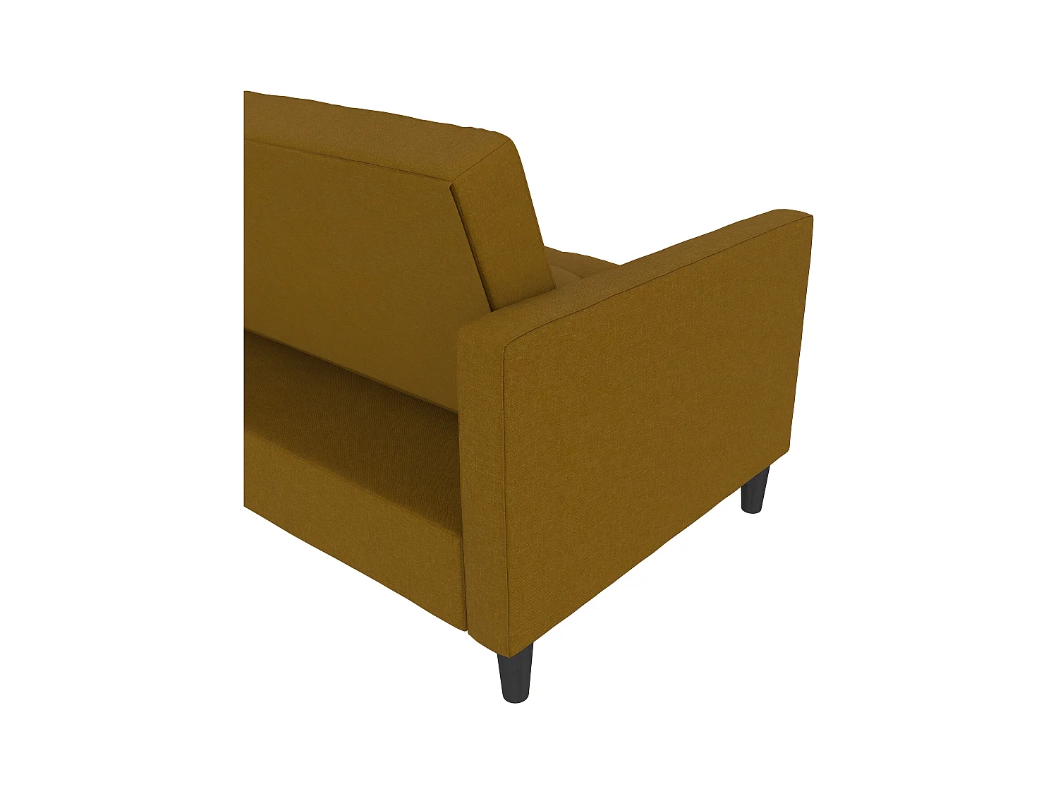 3-zits hoekslaapbank in curry stof