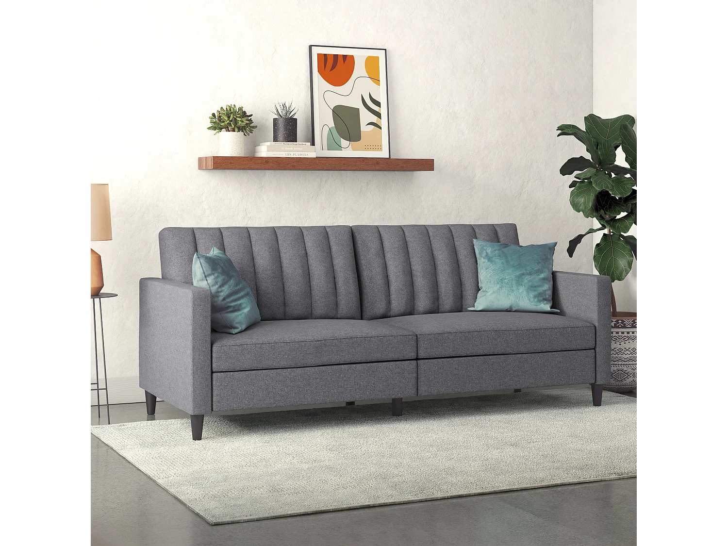 Celine | Canapé lit 3 places en lin gey