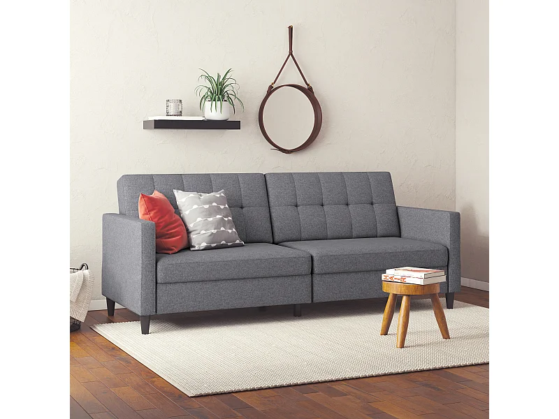 Hartford | Canapé lit 3 places en lin gris