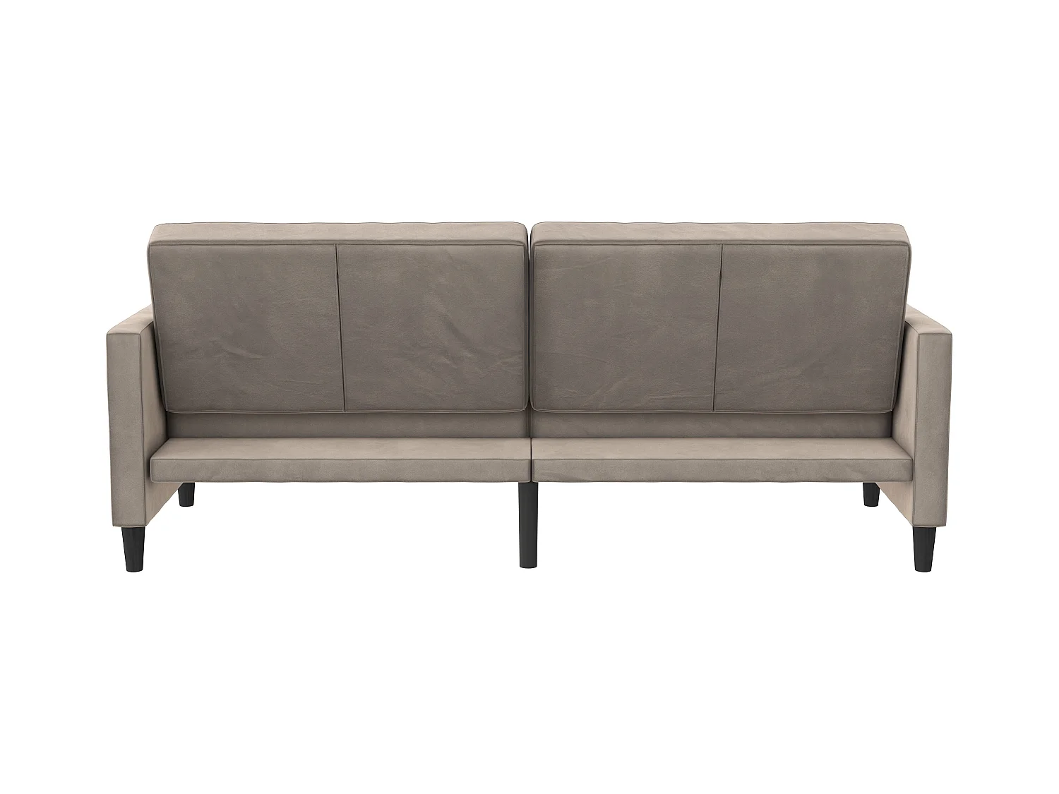 3-zits slaapbank in taupe fluweel