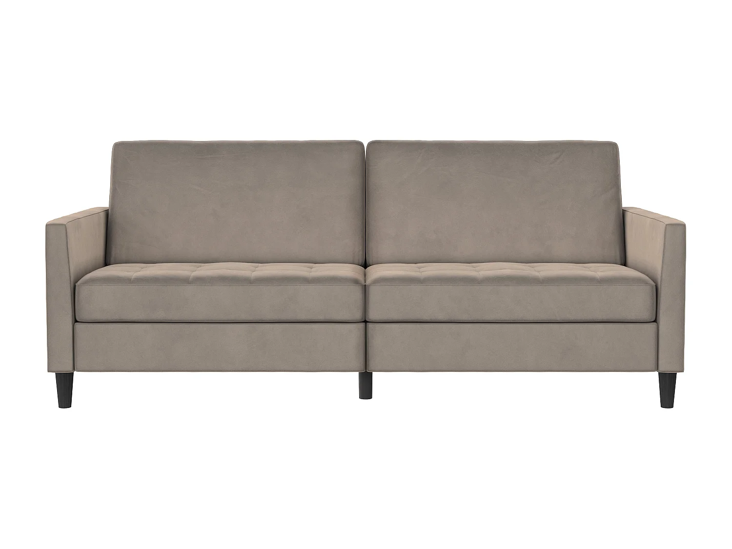 Presley | Canapé lit 3 places en velours taupe