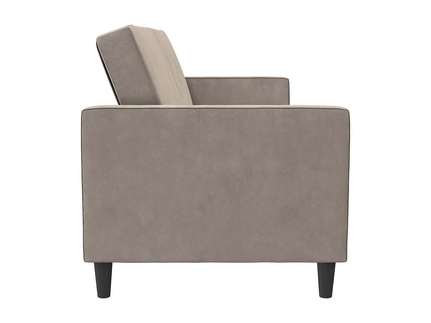 Presley | Canapé lit 3 places en velours taupe