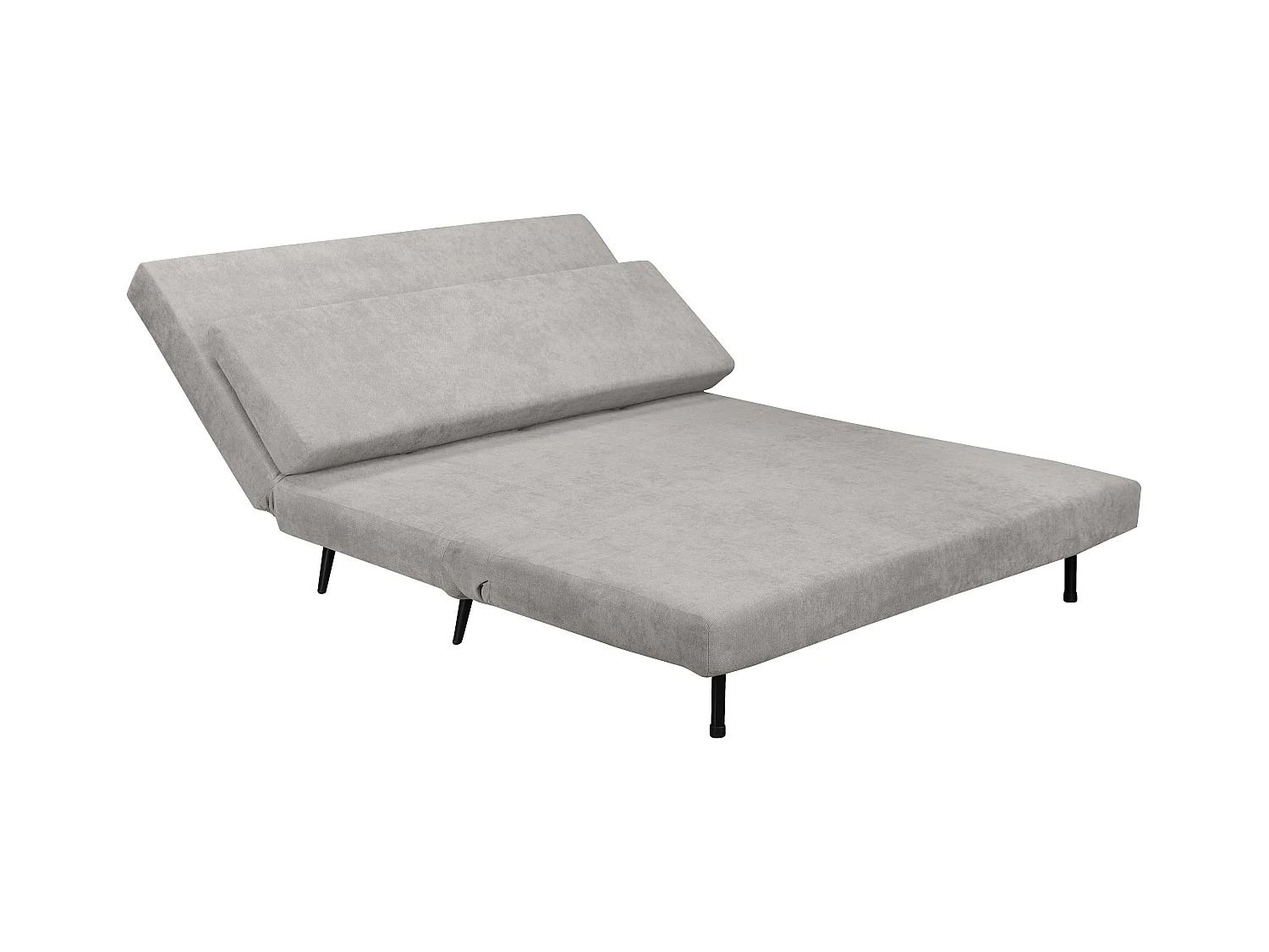 Mallory | Divano letto 140 cm in grigio chiaro