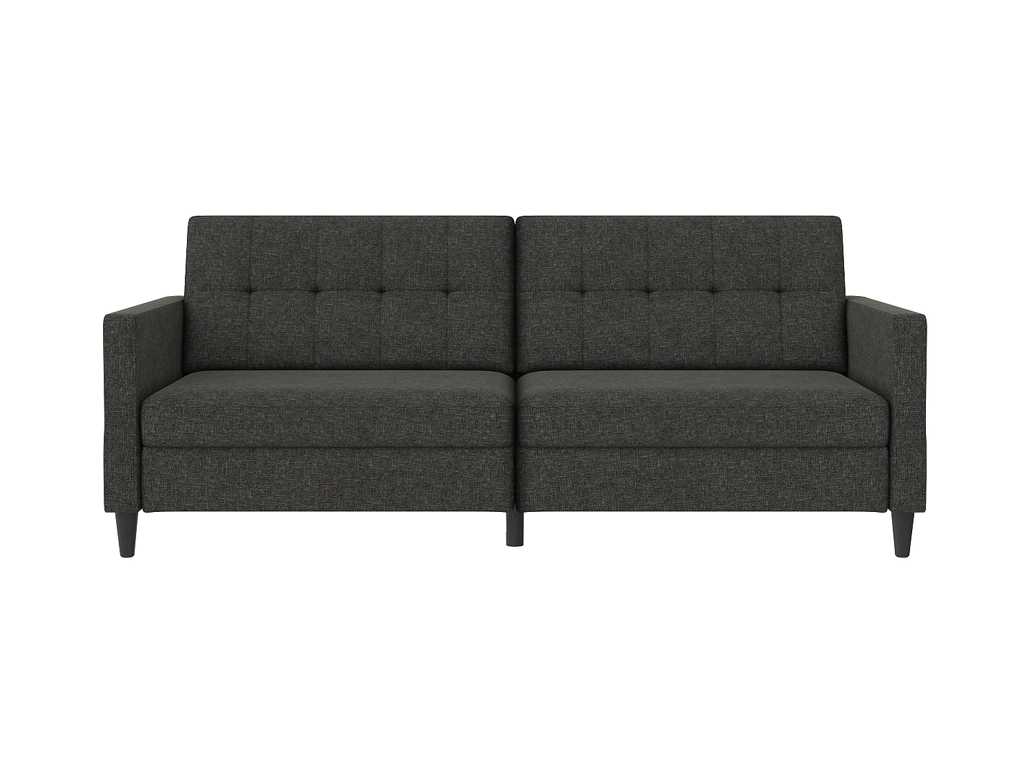 3-zits slaapbank in antraciet stof