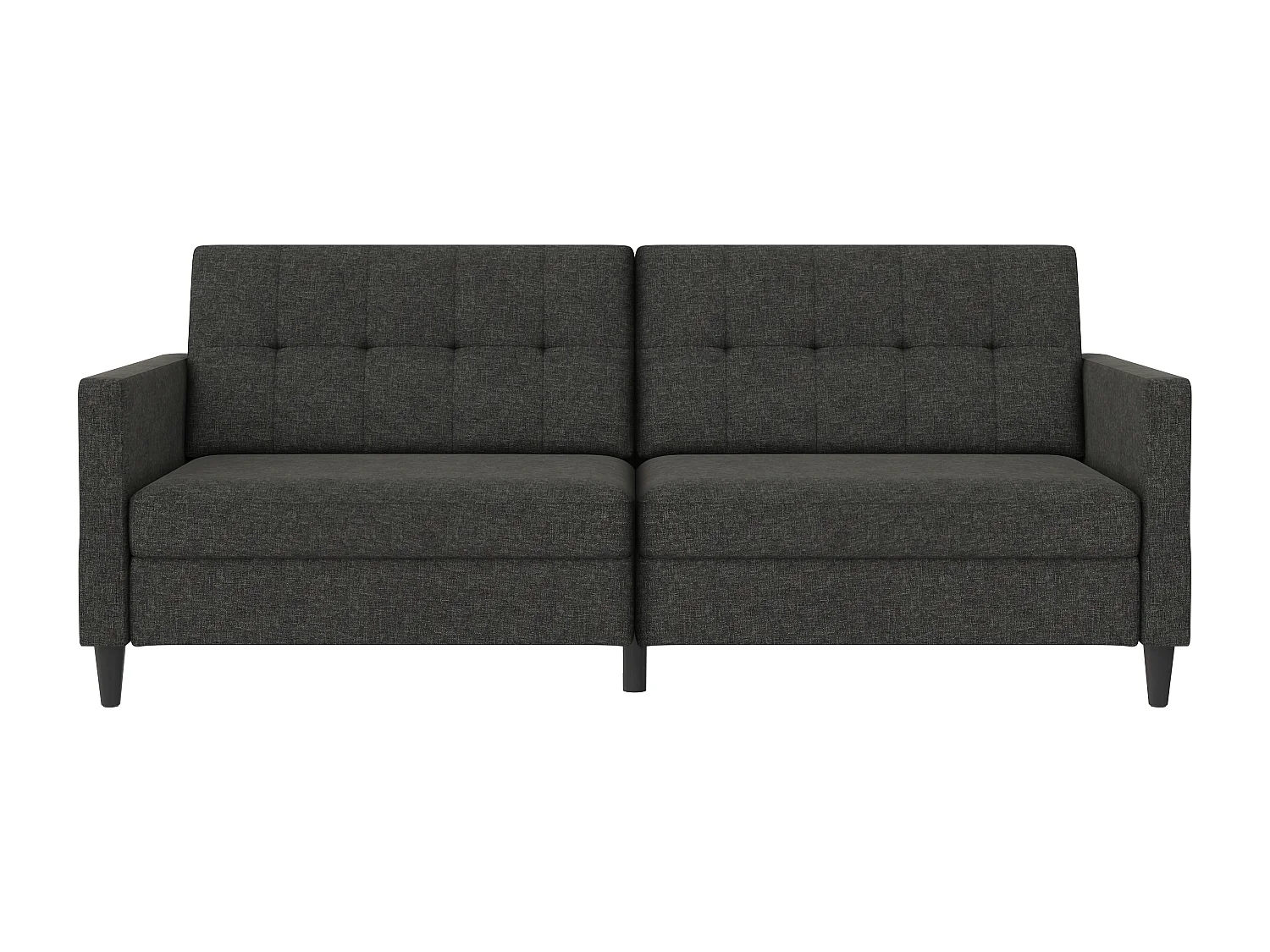 3-zits slaapbank in antraciet stof