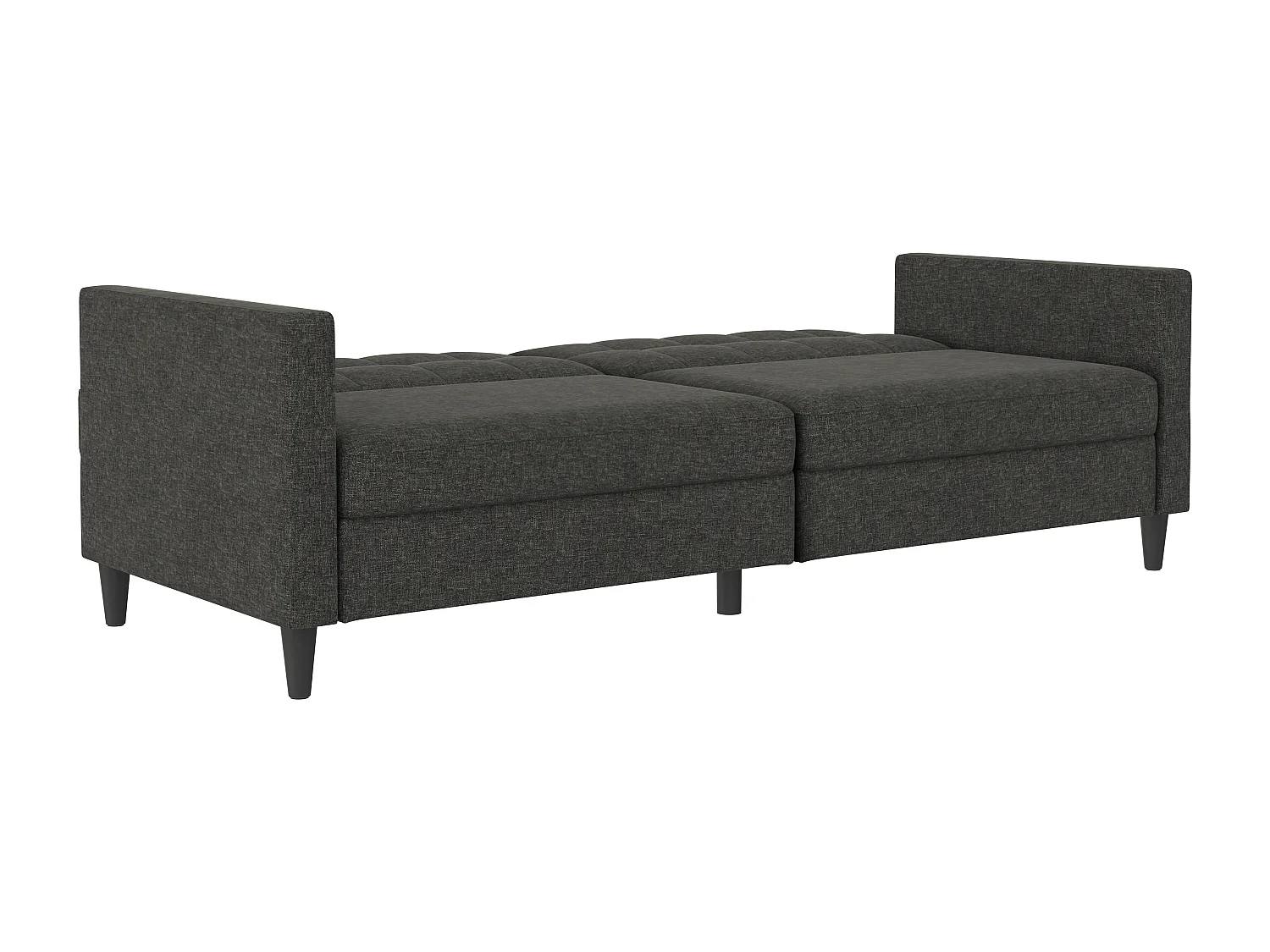 3-zits slaapbank in antraciet stof