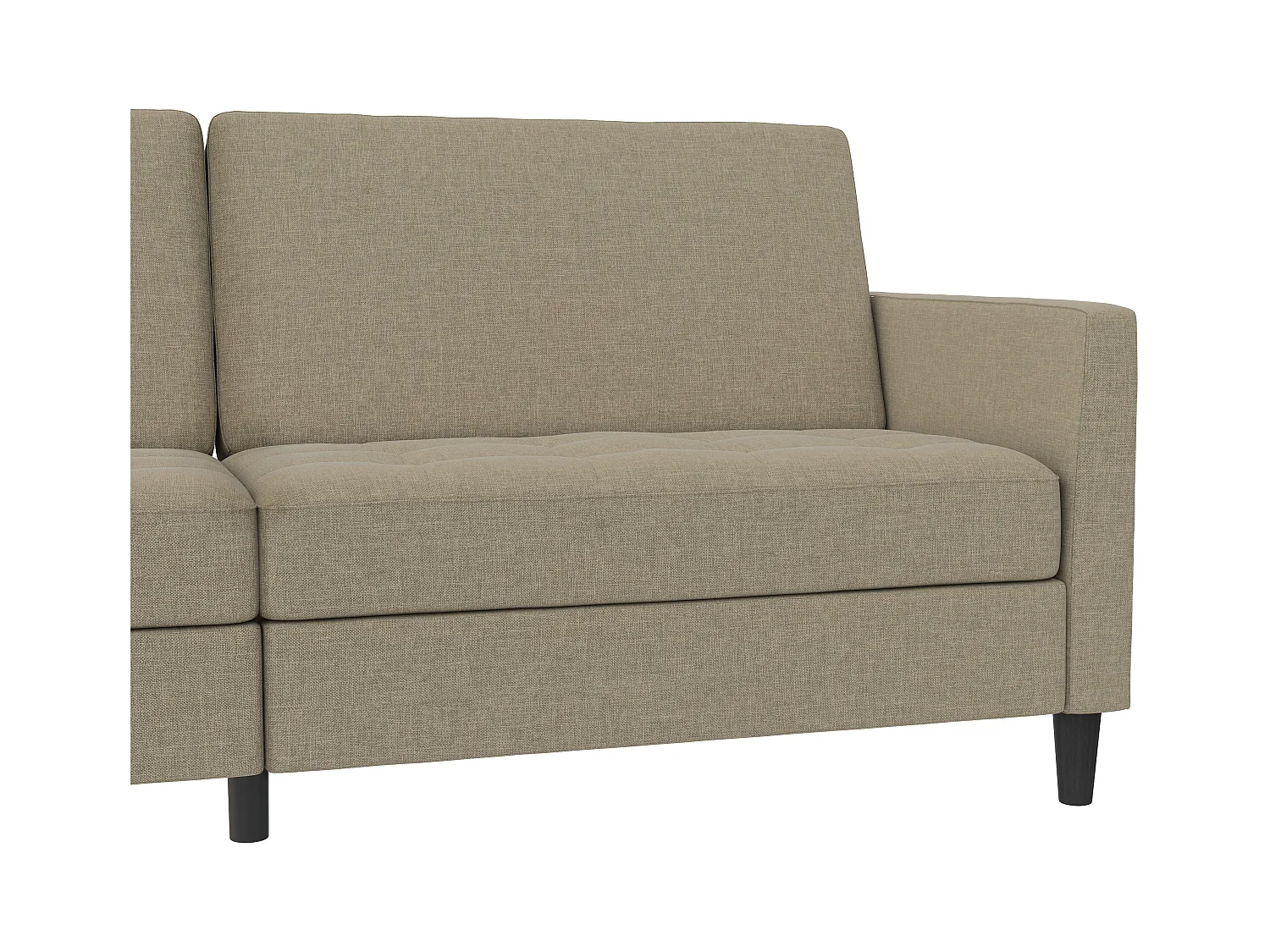 Presley | Canapé-lit 3 places en lin cappuchino