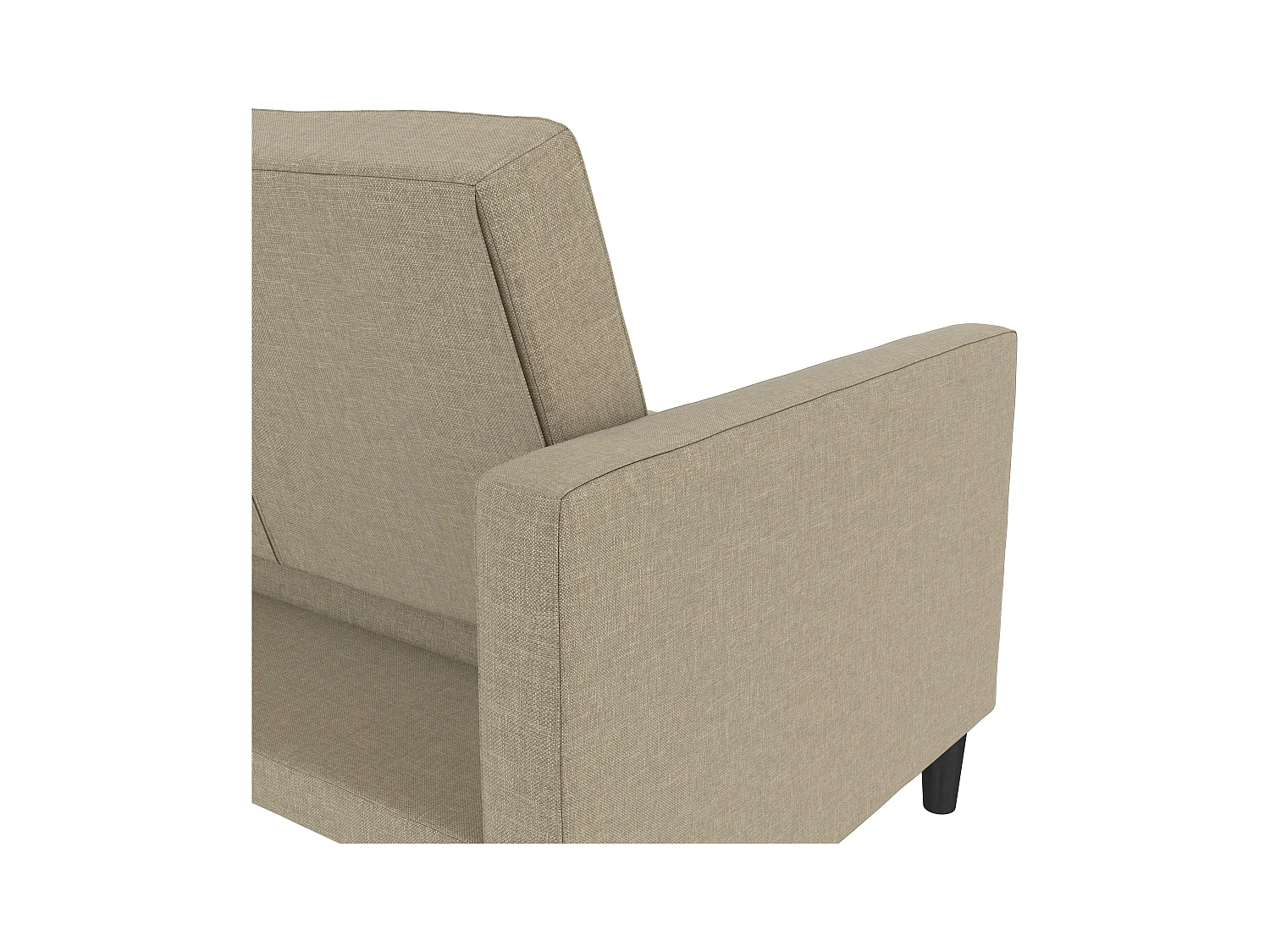 3-zits slaapbank in cappuccino stof