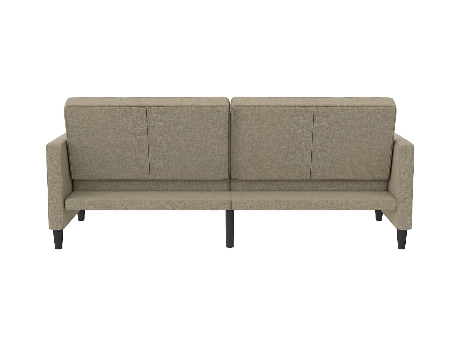 3-zits slaapbank in cappuccino stof