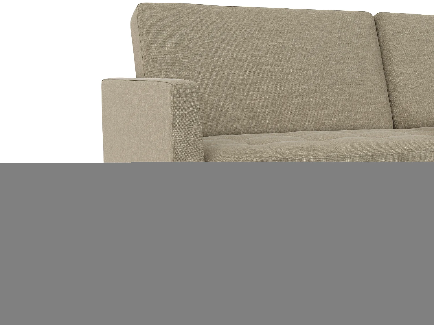 Presley | Canapé-lit 3 places en lin cappuchino