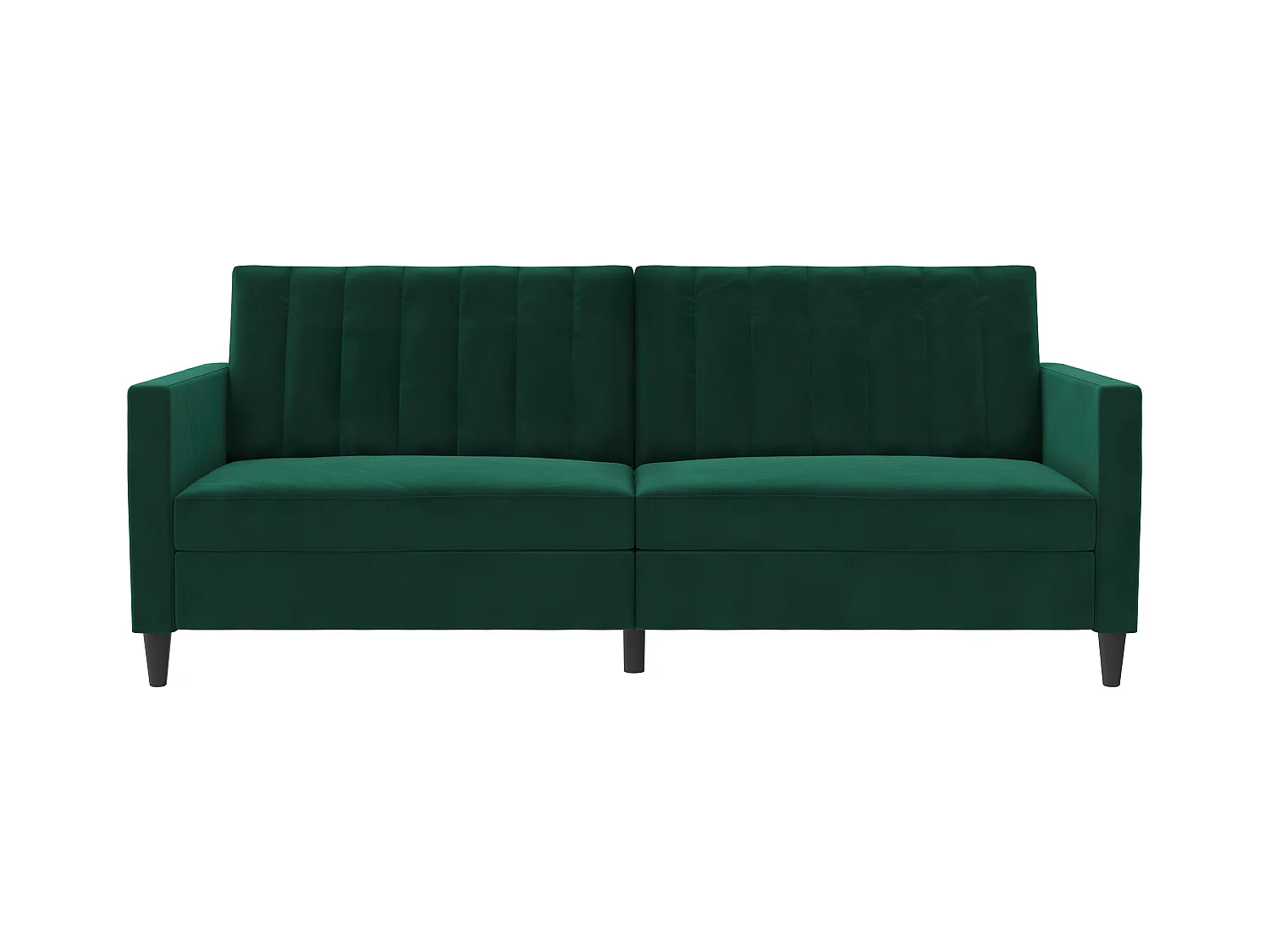 Celine | Canapé lit 3 places en velours vert foncé