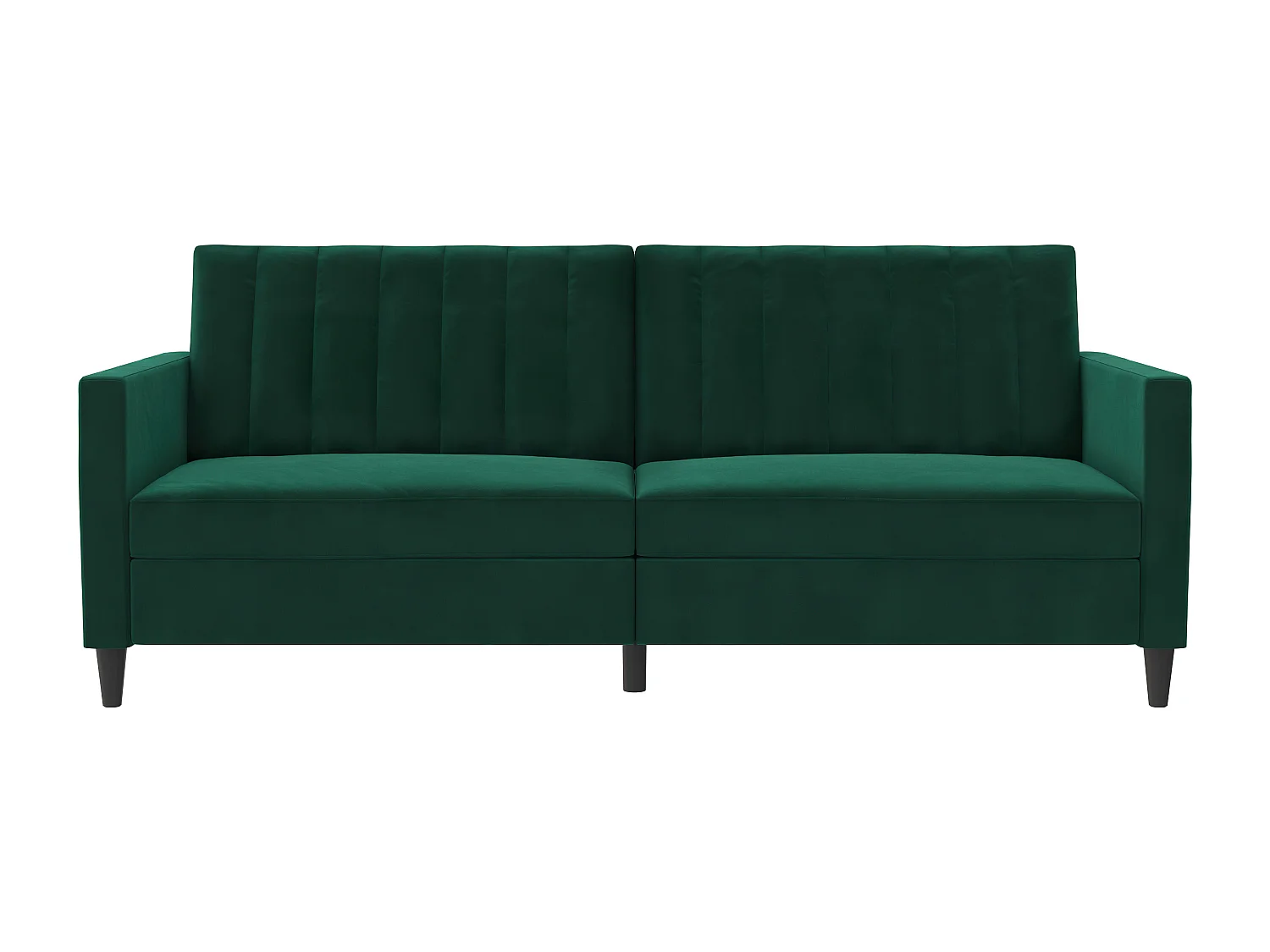 Celine | Canapé lit 3 places en velours vert foncé