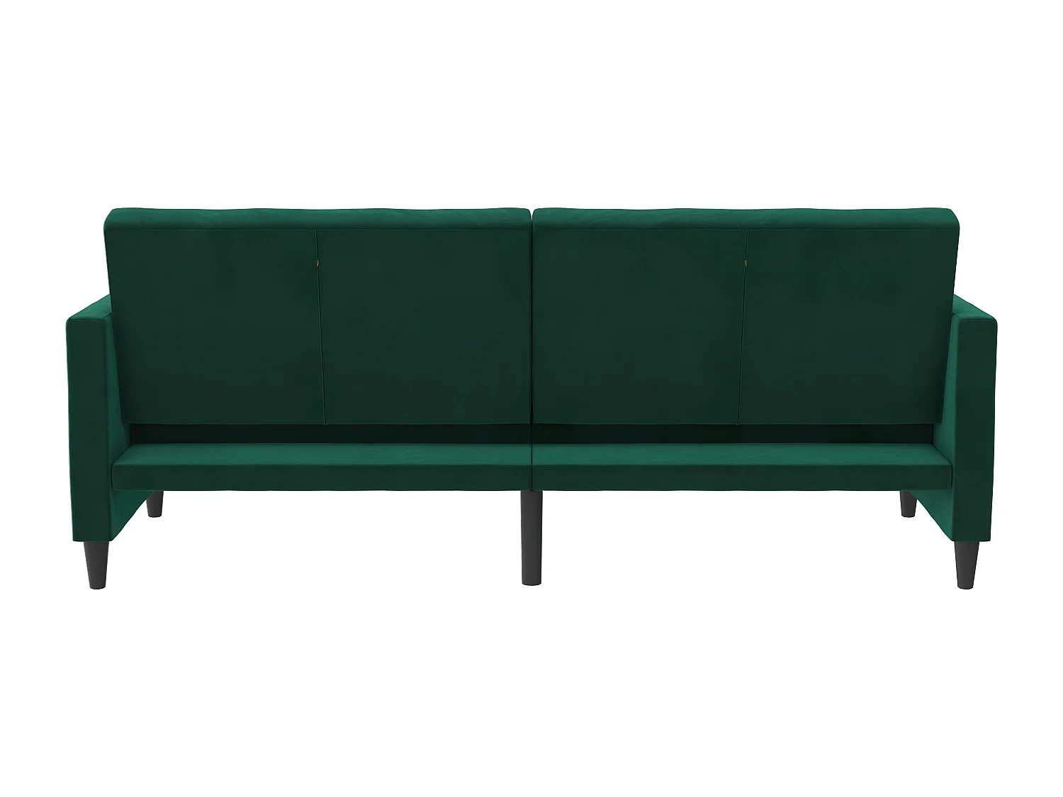 Celine | Canapé lit 3 places en velours vert foncé