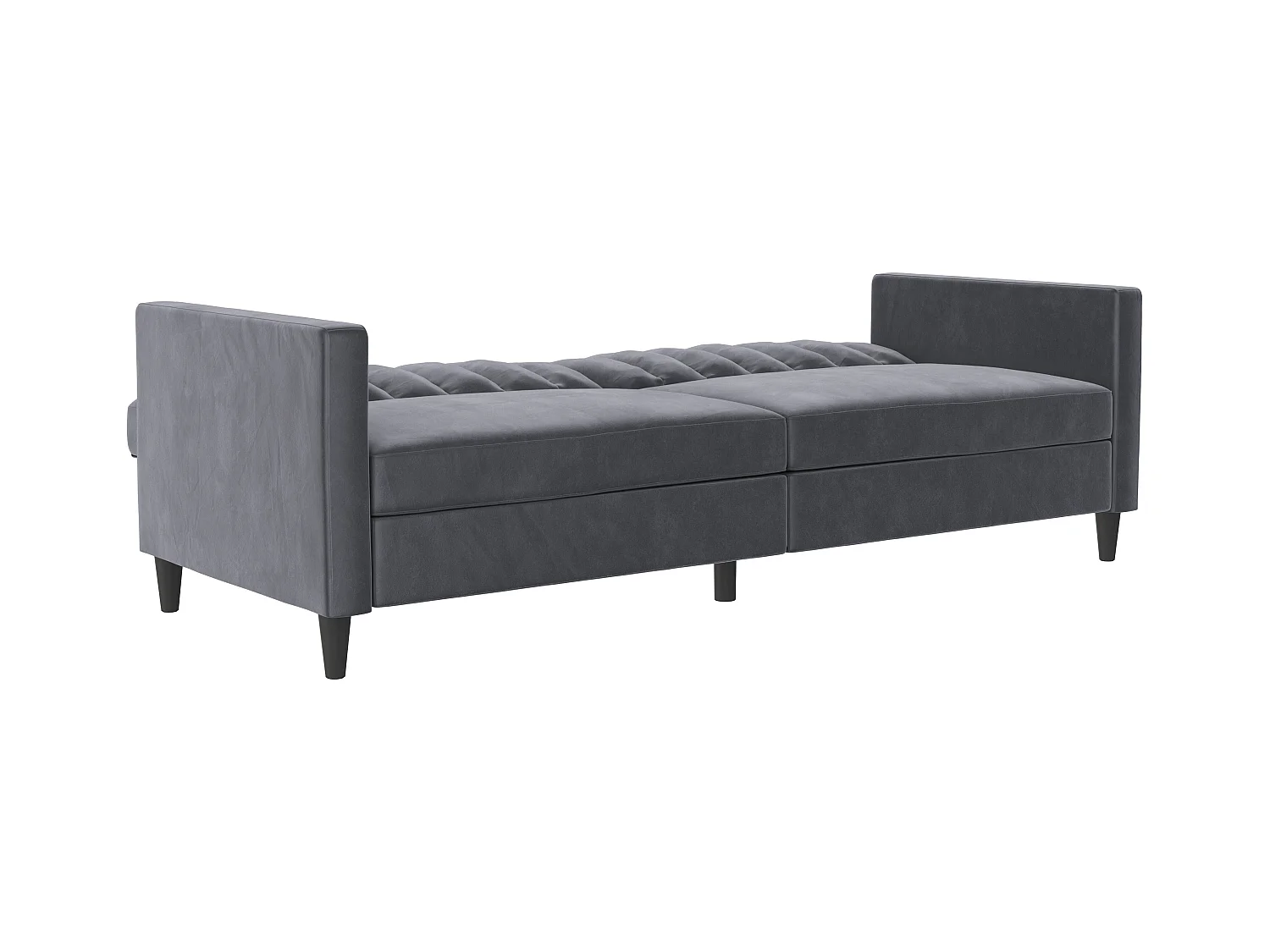 Celine | Canapé convertible 3 places en velours anthracite