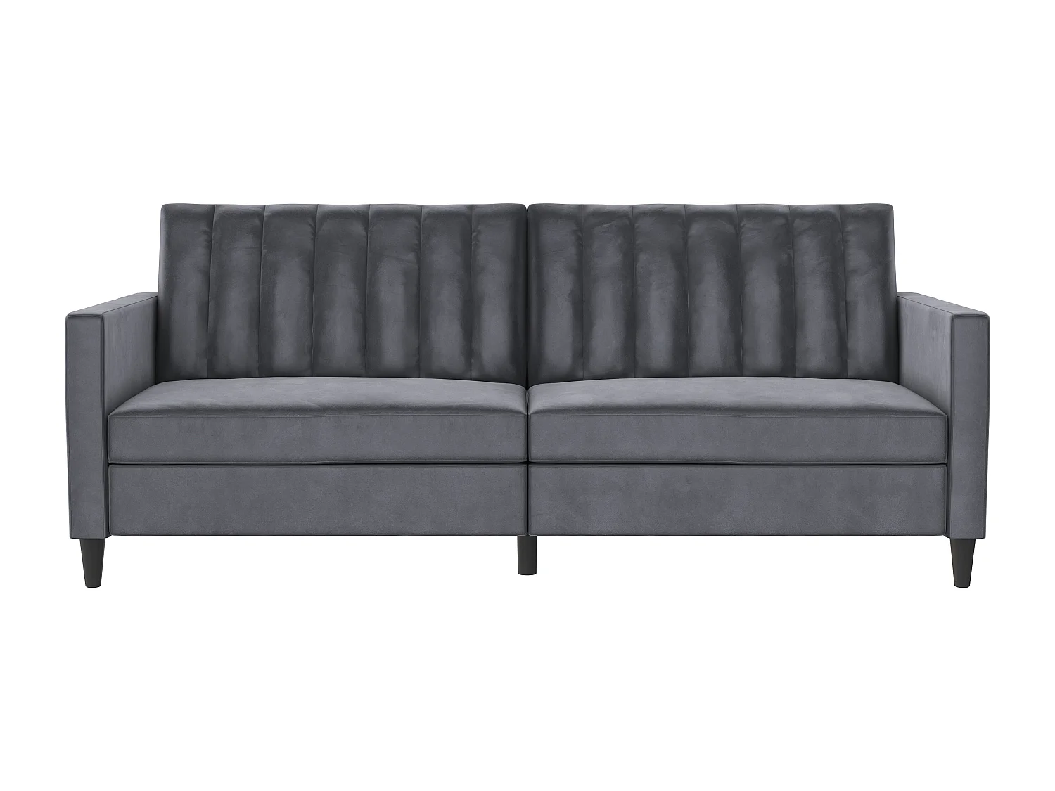 3-zits slaapbank in antraciet fluweel