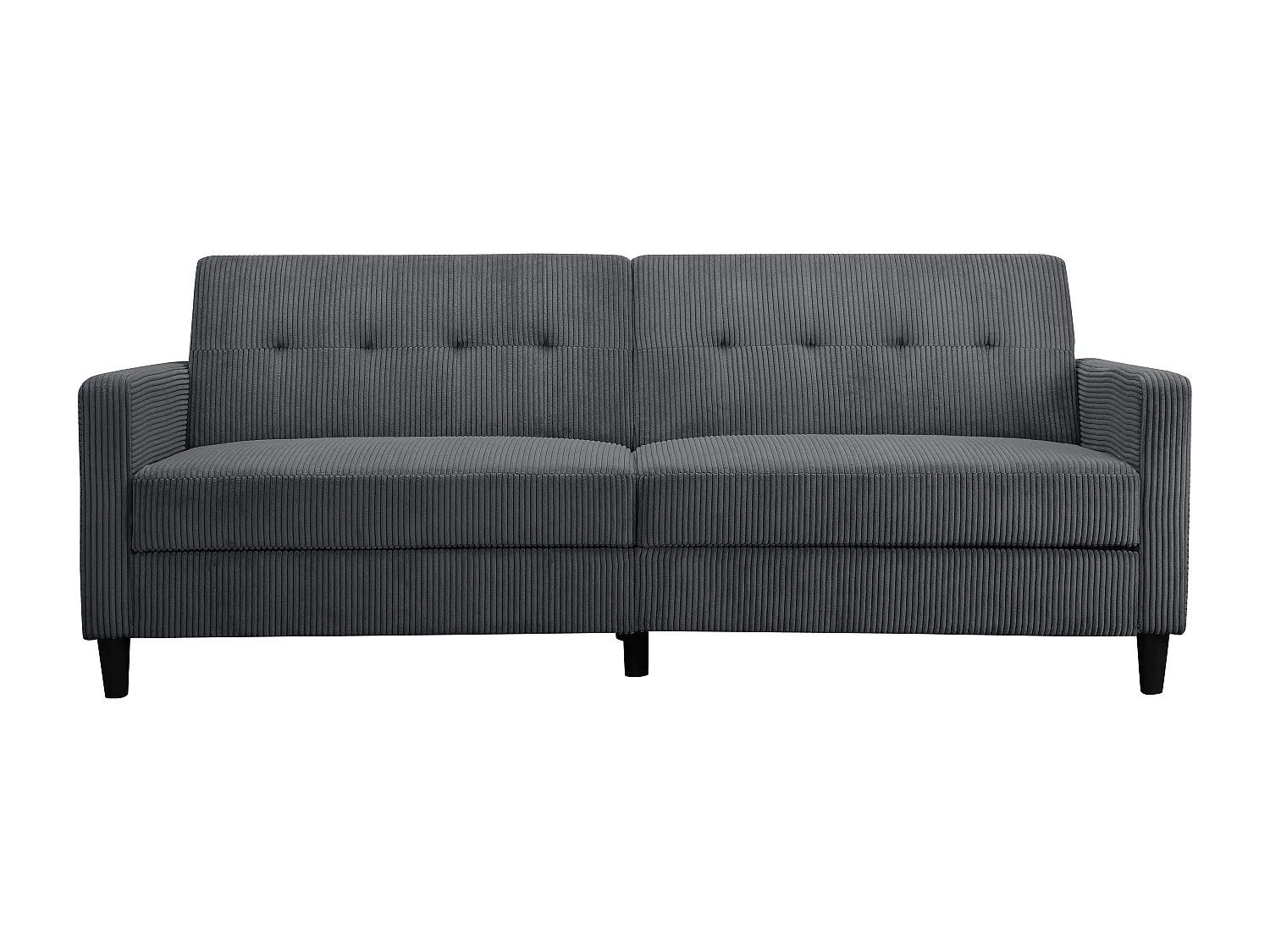 Hartford II | Sofabett 3 Sitzer in Anthrazit