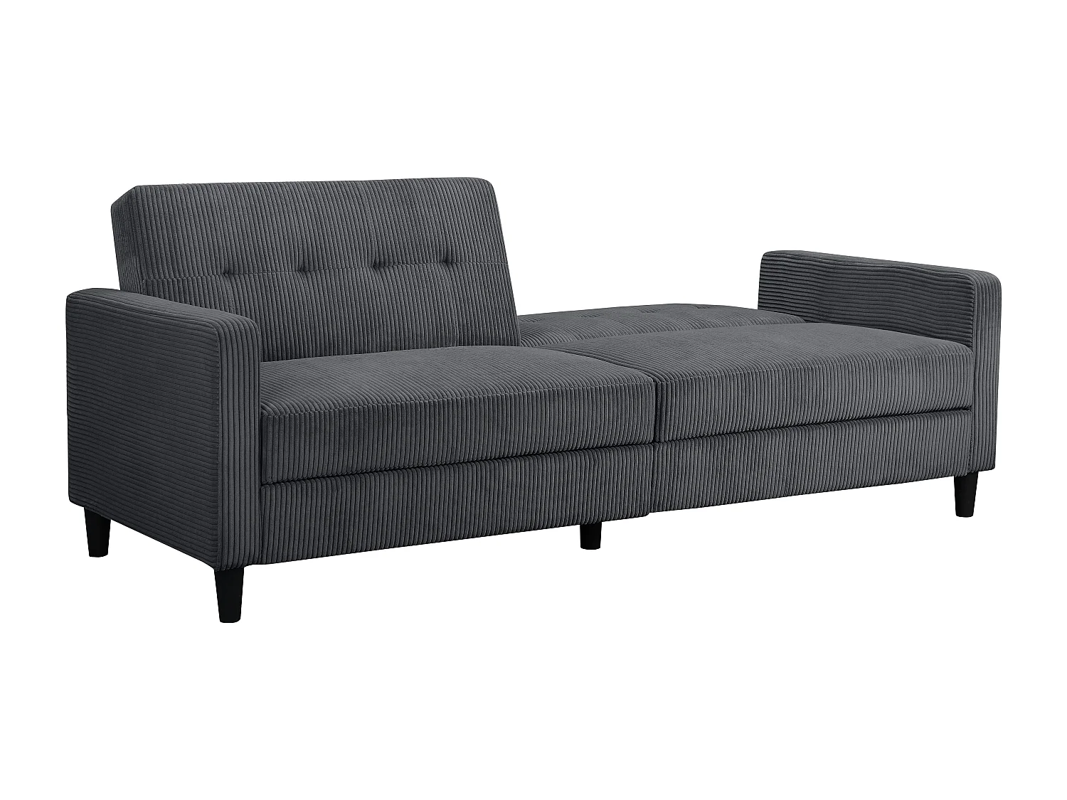 Hartford II | Sofabett 3 Sitzer in Anthrazit