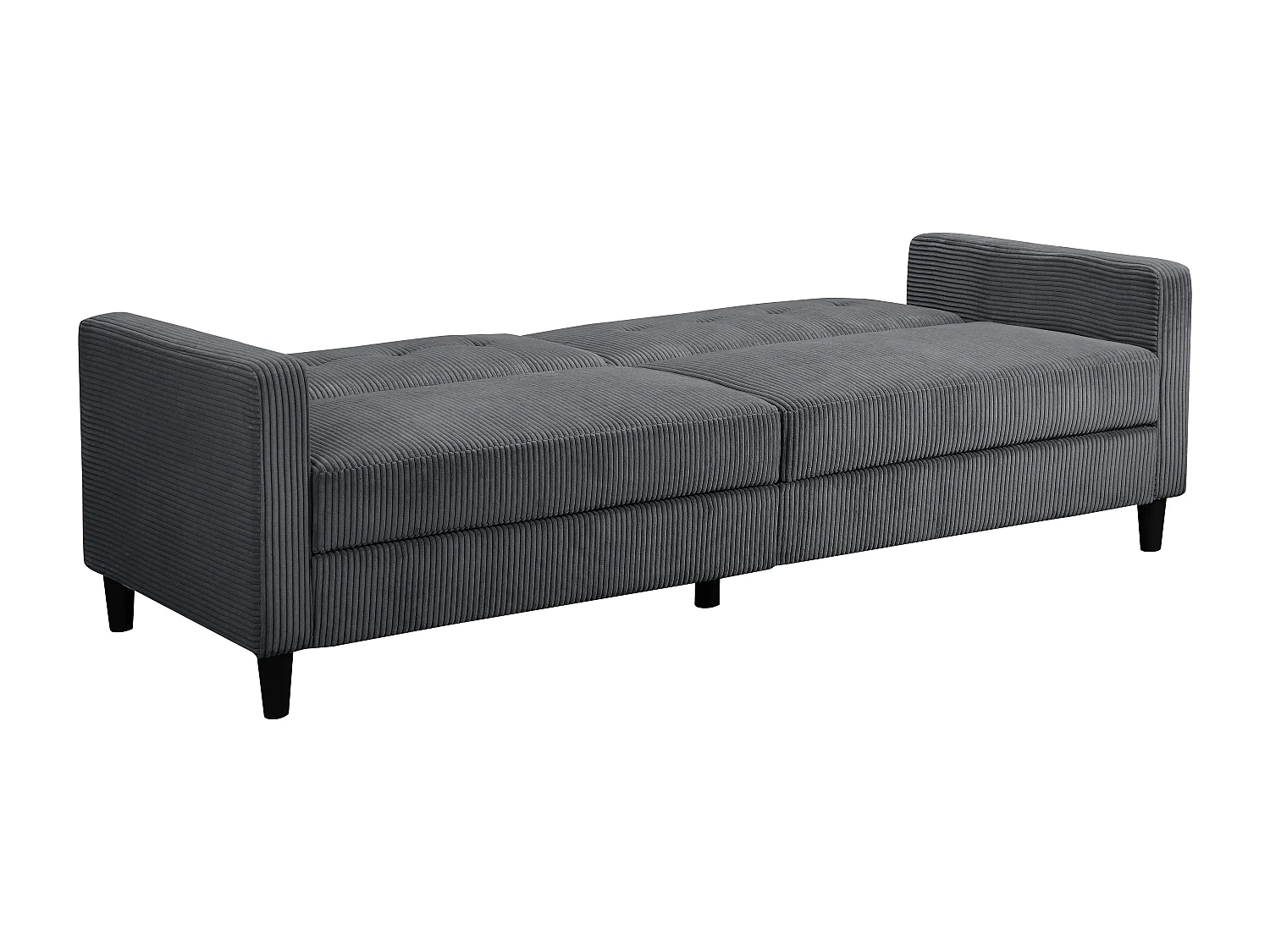 Hartford II | Sofabett 3 Sitzer in Anthrazit