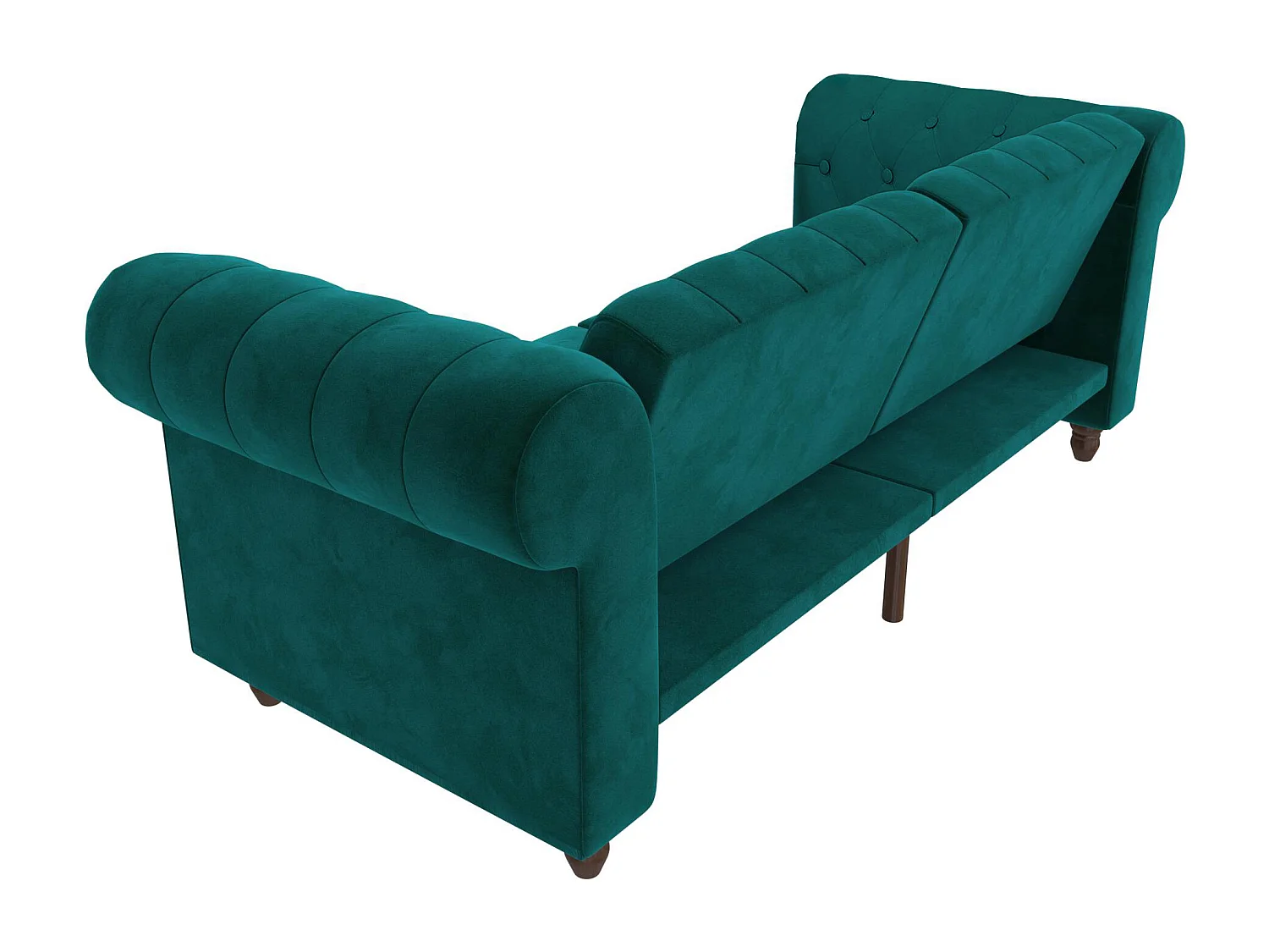Canapé lit 3 places en velours vert