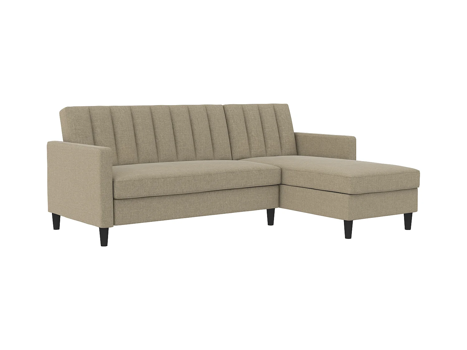 Celine | Canapé-lit 3 places avec méridienne en lin cappuchino