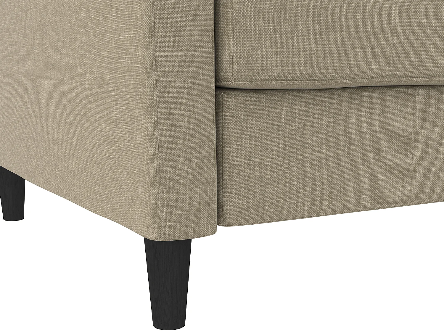 Celine | Canapé-lit 3 places avec méridienne en lin cappuchino