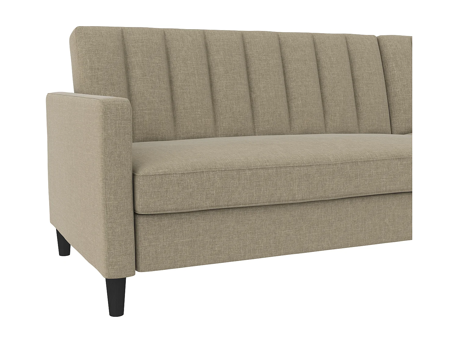 Celine | Canapé-lit 3 places avec méridienne en lin cappuchino