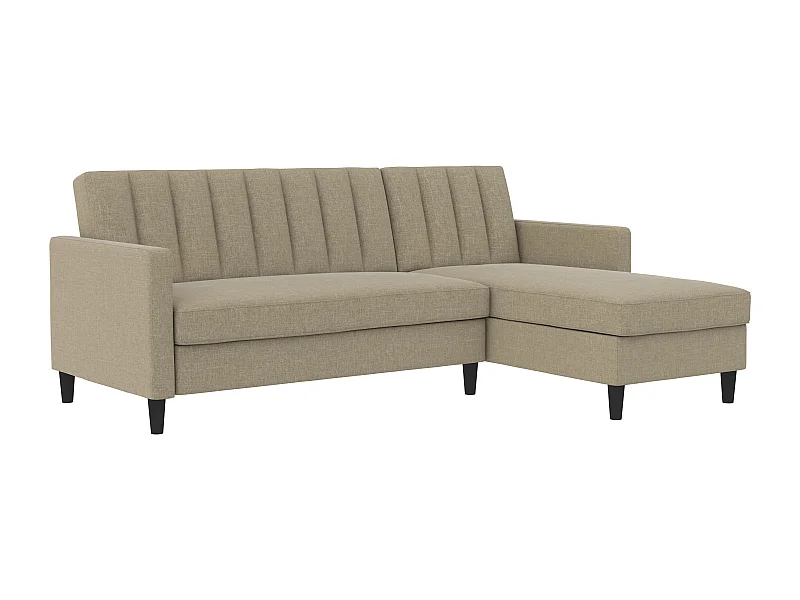 Celine | Canapé-lit 3 places avec méridienne en lin cappuchino