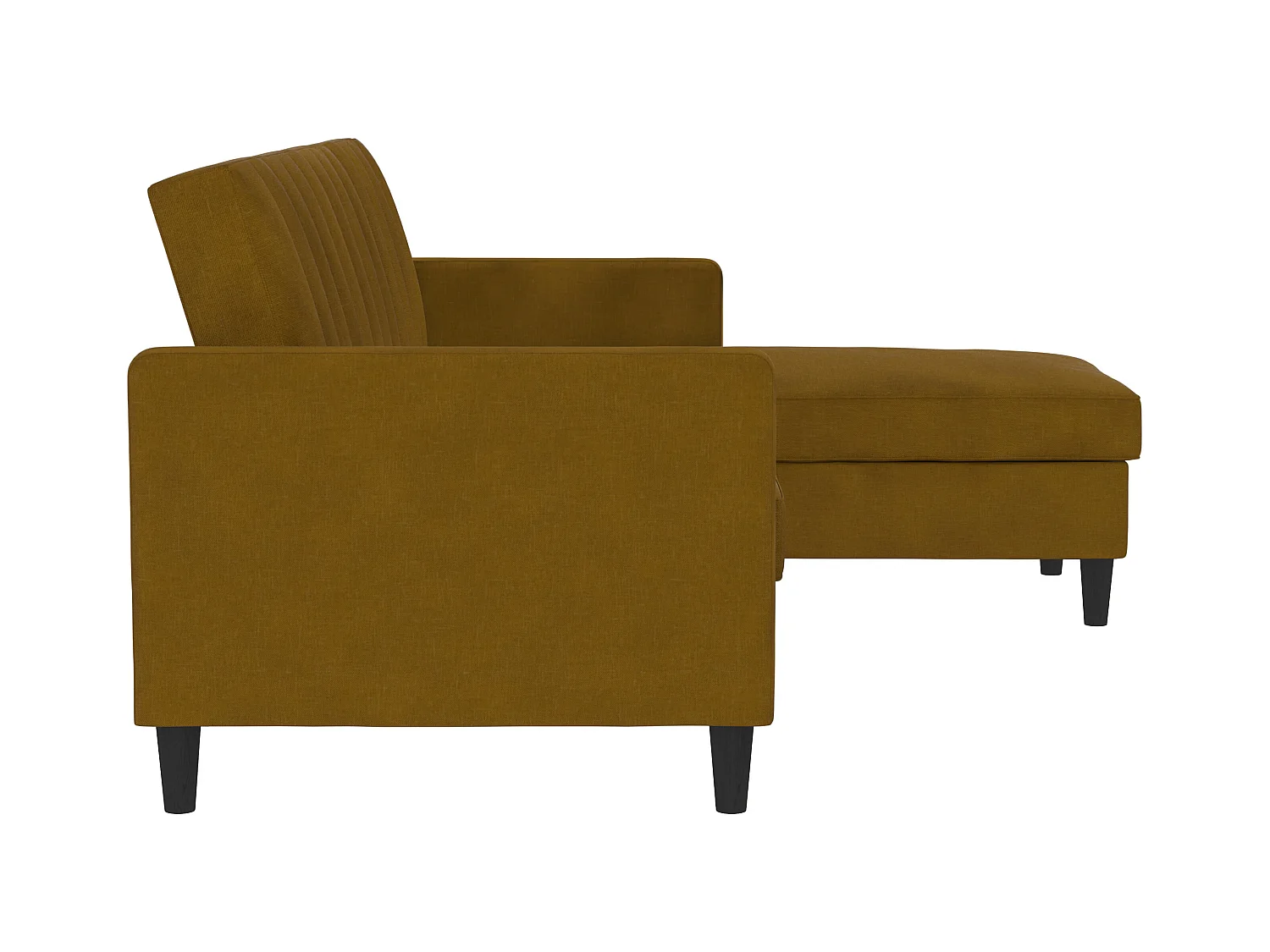 Celine | Canapé convertible 3 places avec méridienne en lin curry