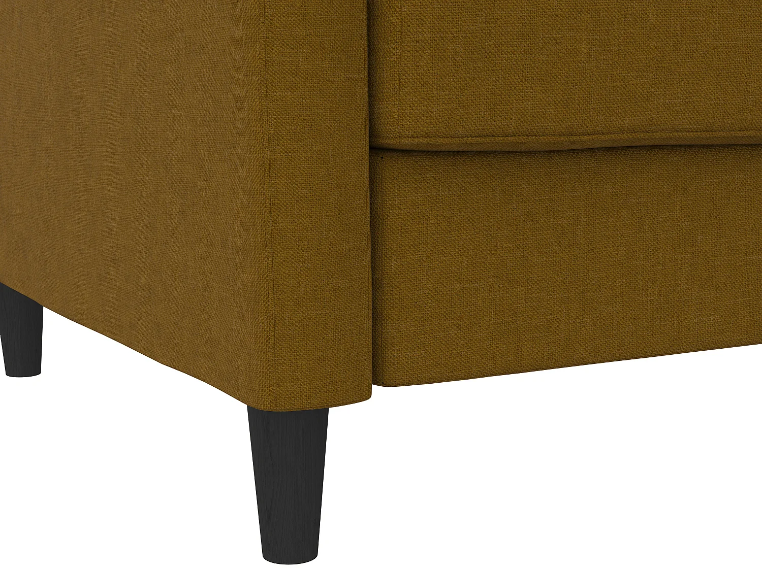 Celine | Canapé convertible 3 places avec méridienne en lin curry