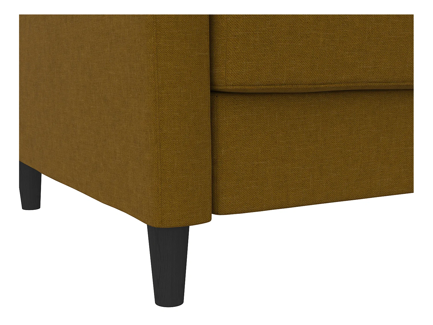 3-zits hoekslaapbank in curry stof