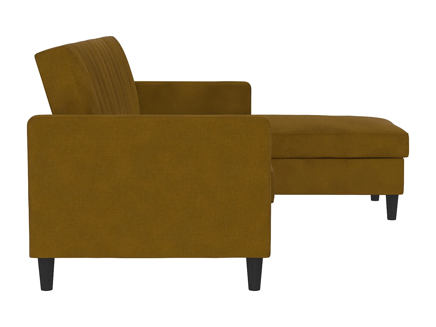 Celine | Canapé convertible 3 places avec méridienne en lin curry