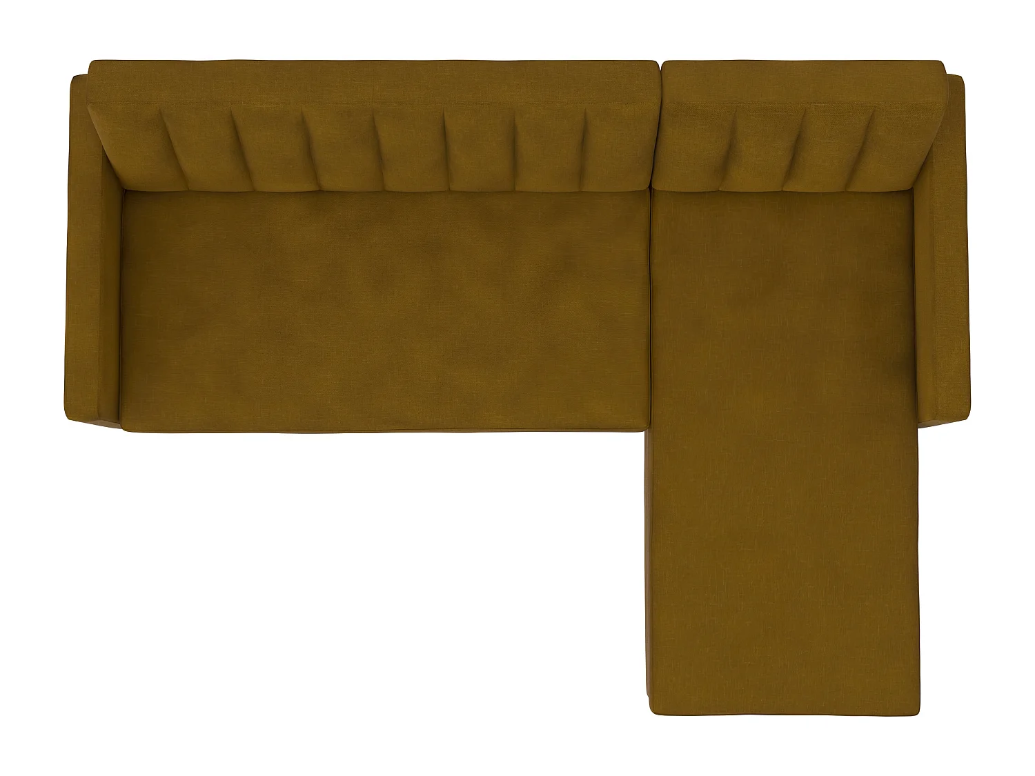 Celine | Canapé convertible 3 places avec méridienne en lin curry