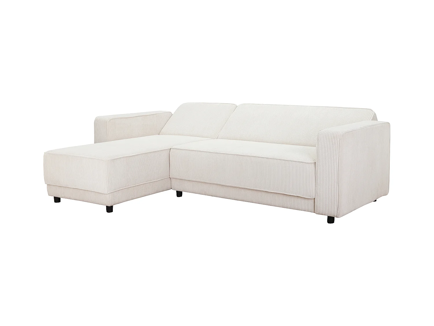 Allie | Sofabed L-Shape en tissu crème